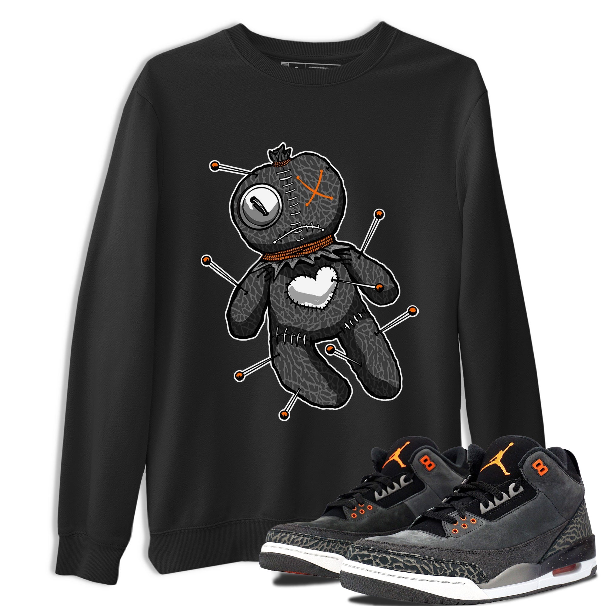 Linen Voodoo Doll snkmatch Tee - Air Jordan 3 Fear