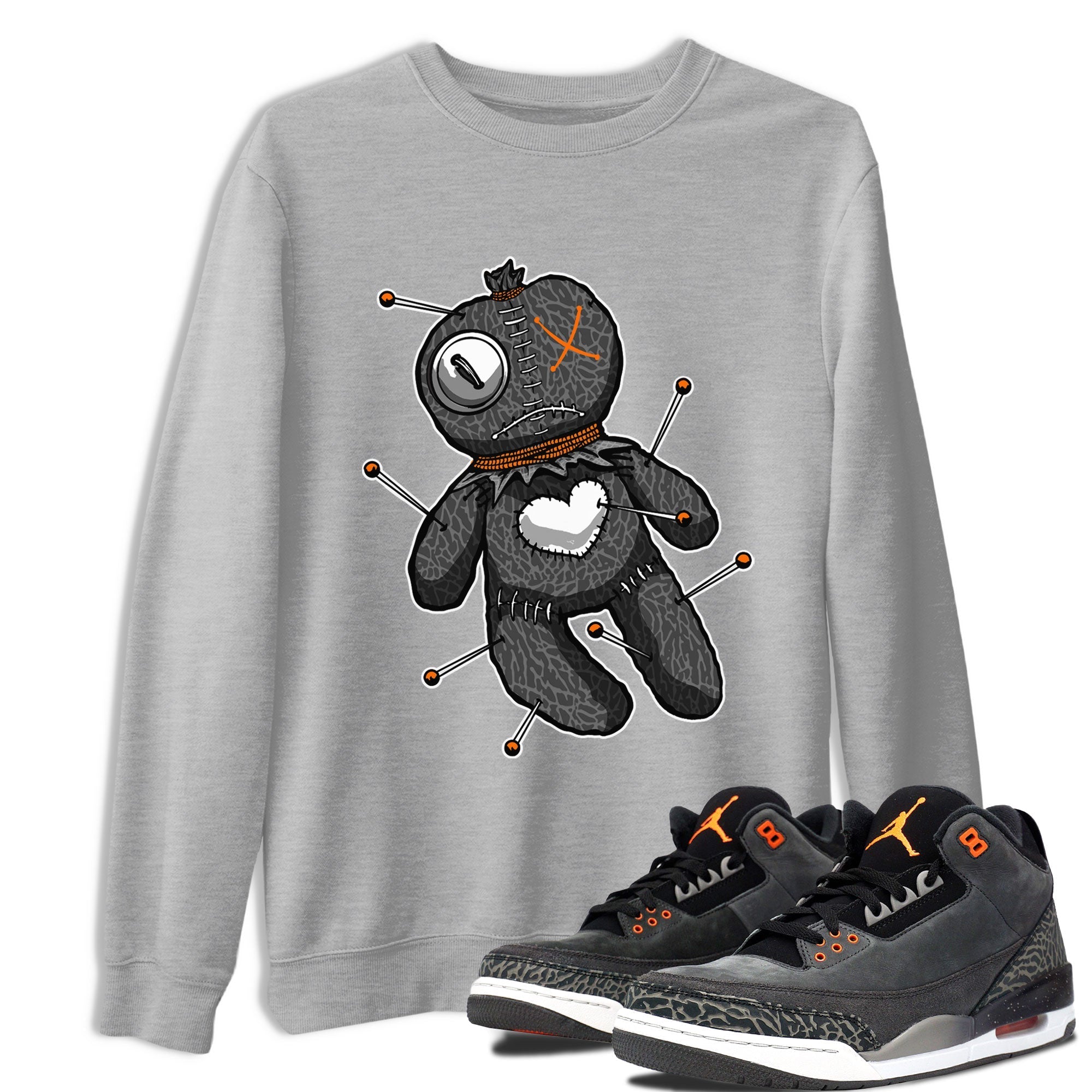 Linen Voodoo Doll snkmatch Tee - Air Jordan 3 Fear