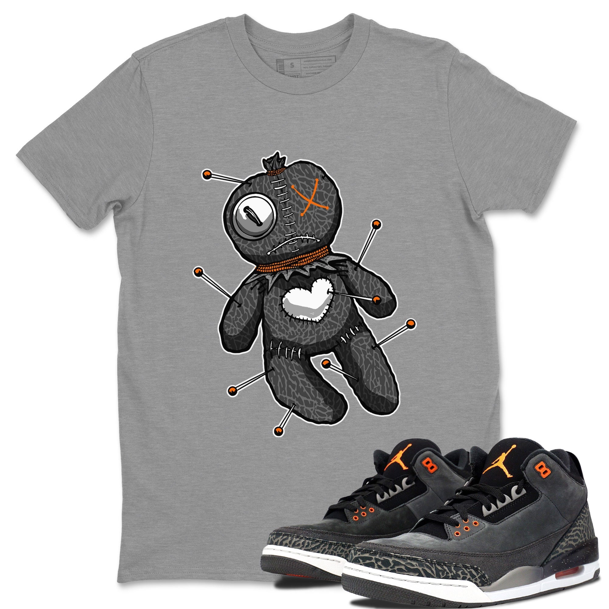 Linen Voodoo Doll snkmatch Tee - Air Jordan 3 Fear