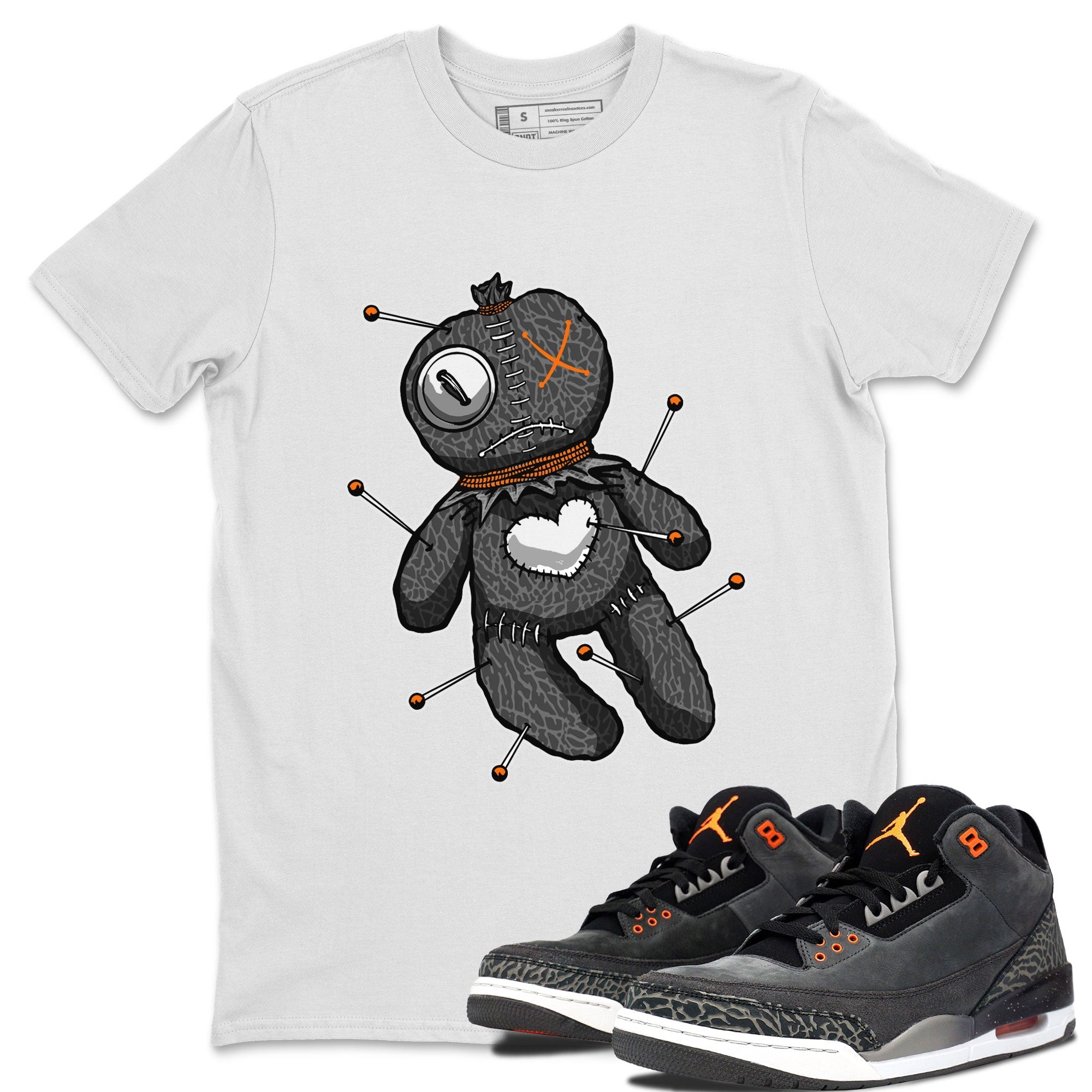 Linen Voodoo Doll snkmatch Tee - Air Jordan 3 Fear