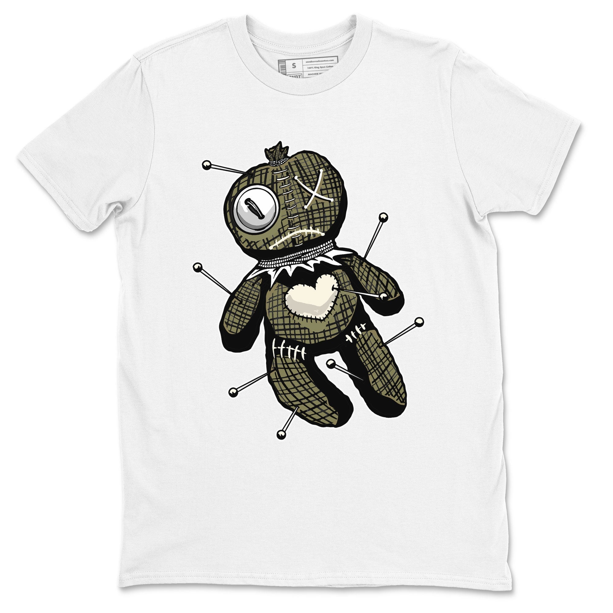 Linen Voodoo Doll snkmatch Tee - Air Jordan 4 Medium Olive