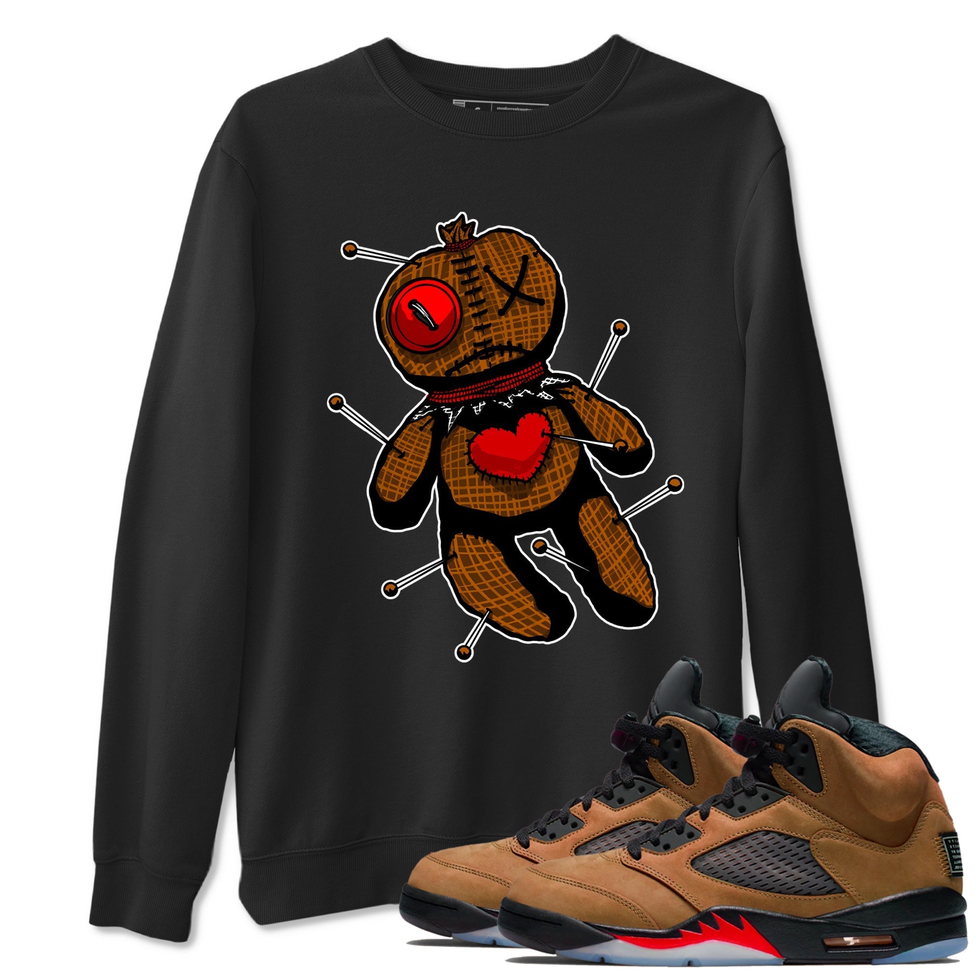 Linen Voodoo Doll snkmatch Tees - Air Jordan 5 Archaeo Brown