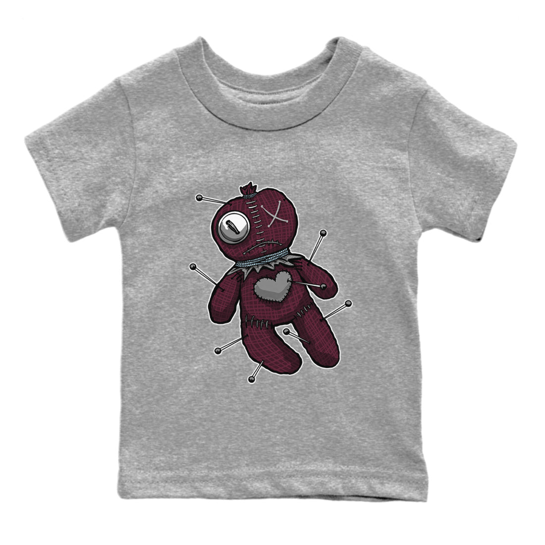 Linen Voodoo Doll Kids Tops - Air Jordan 5 Burgundy