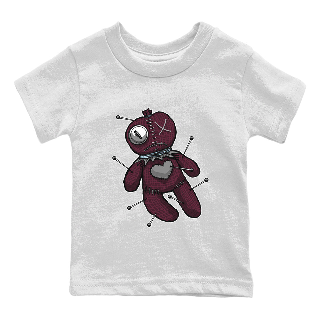 Linen Voodoo Doll Kids Tops - Air Jordan 5 Burgundy