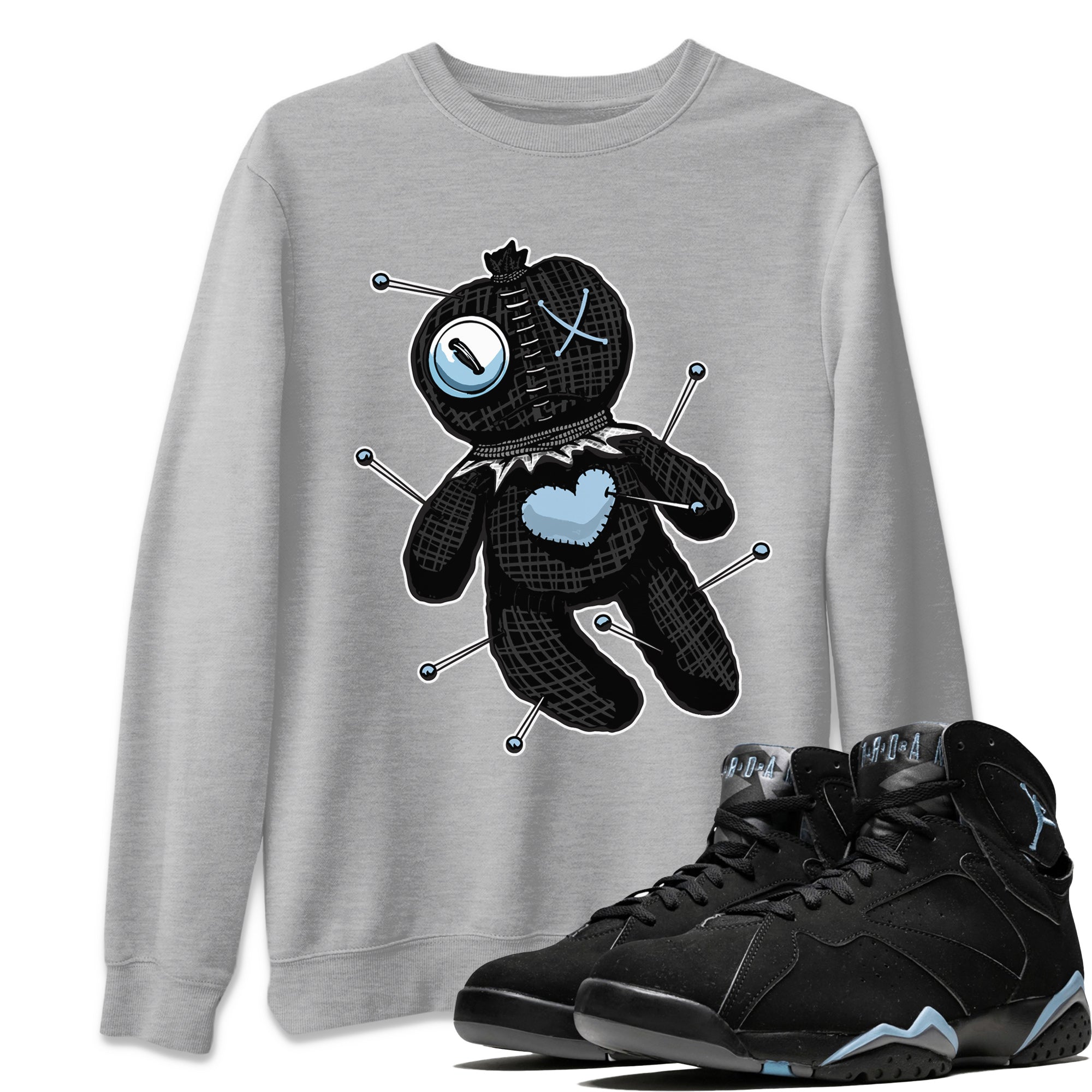 Linen Voodoo Doll Unisex Tops - Air Jordan 7 Chambray