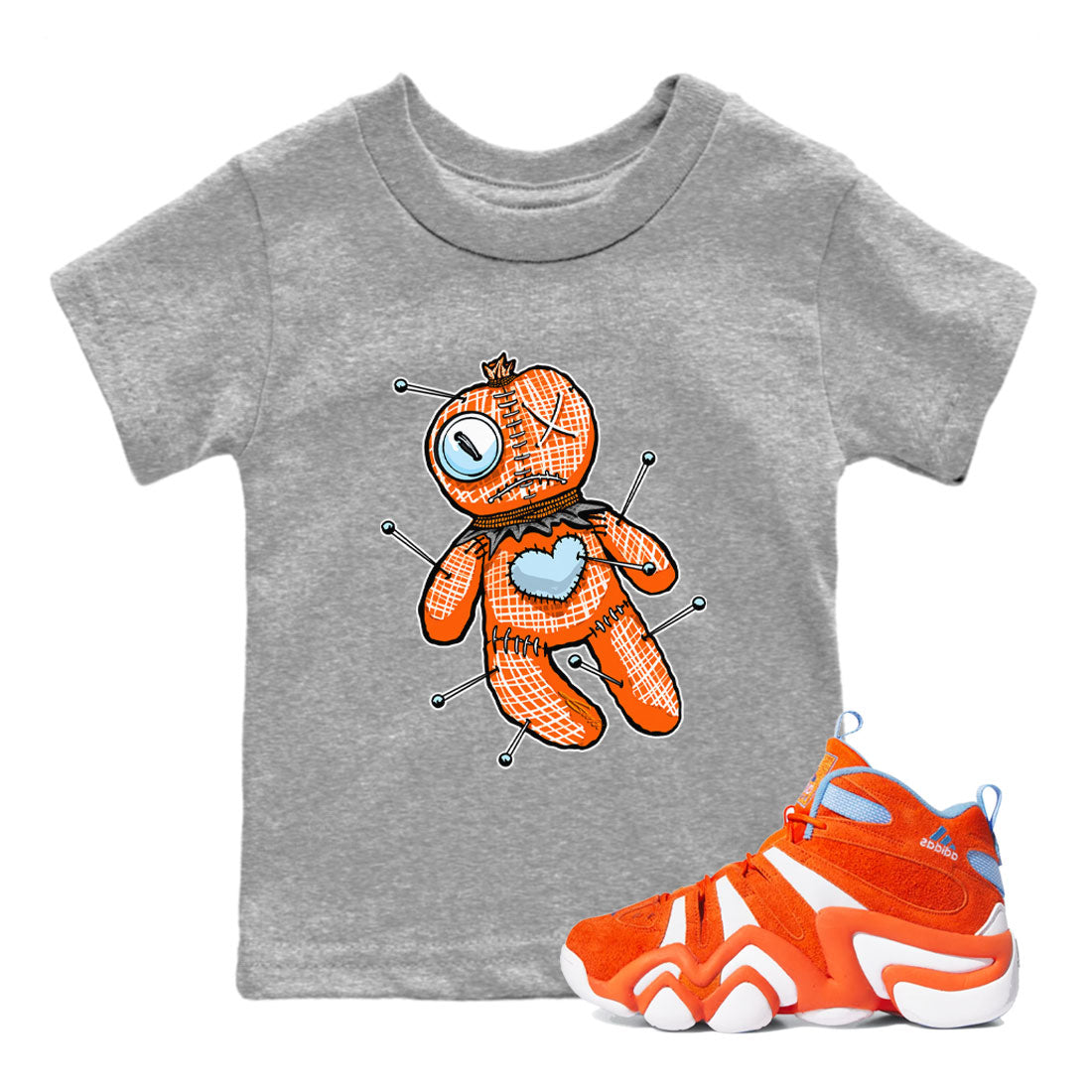 Linen Voodoo Doll snkmatch Tee Kids - Crazy 8 Team Orange