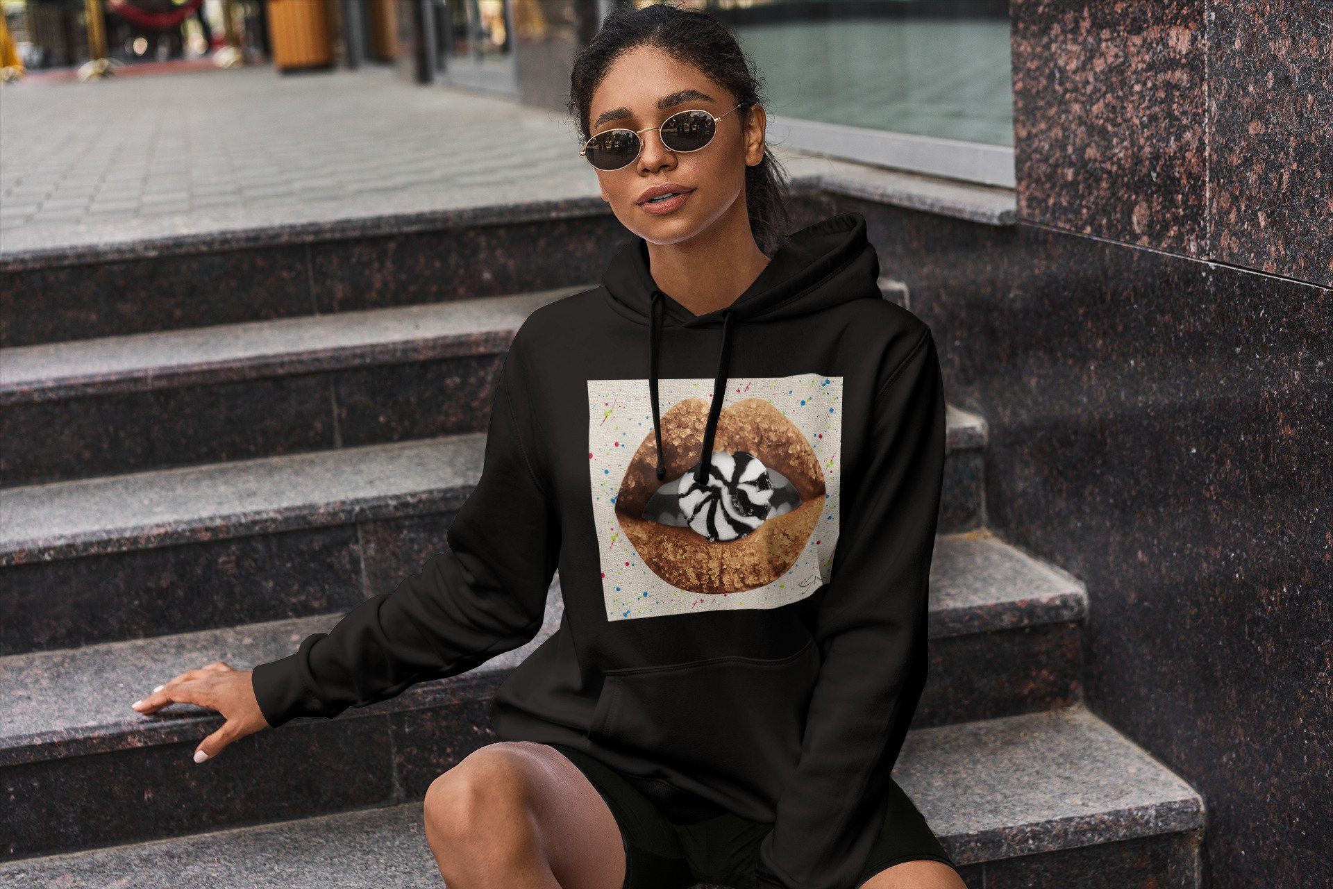 Lips Candy Unisex Tops - Air Jordan 1 Brushstroke