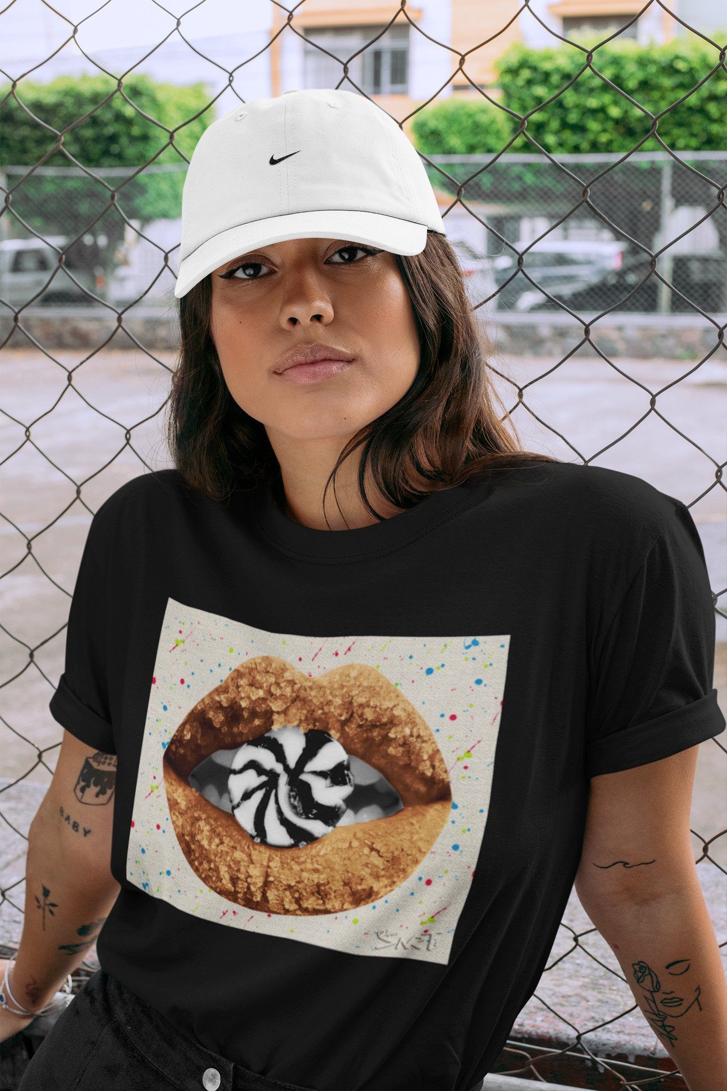 Lips Candy Unisex Tops - Air Jordan 1 Brushstroke
