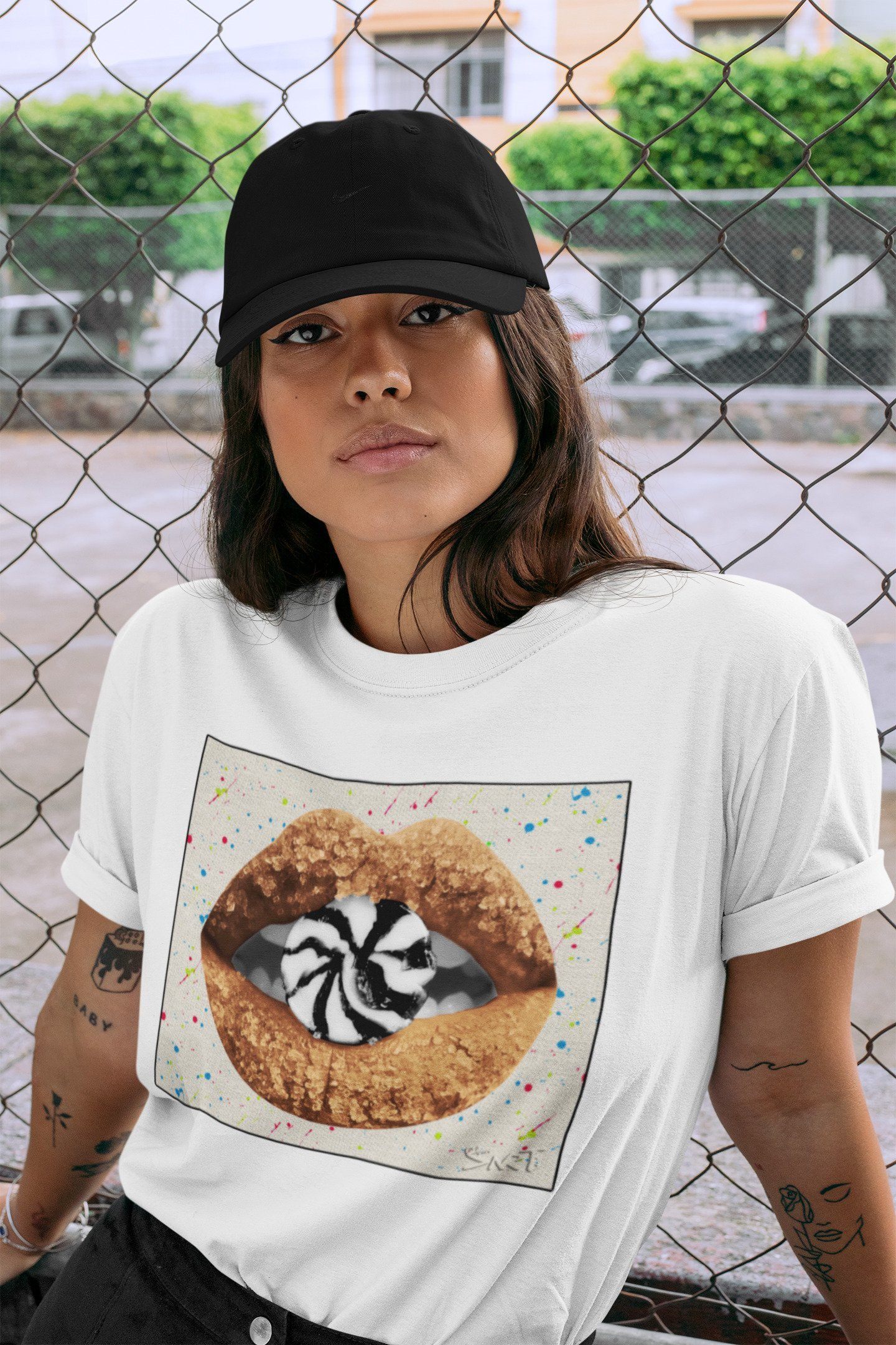 Lips Candy Unisex Tops - Air Jordan 1 Brushstroke
