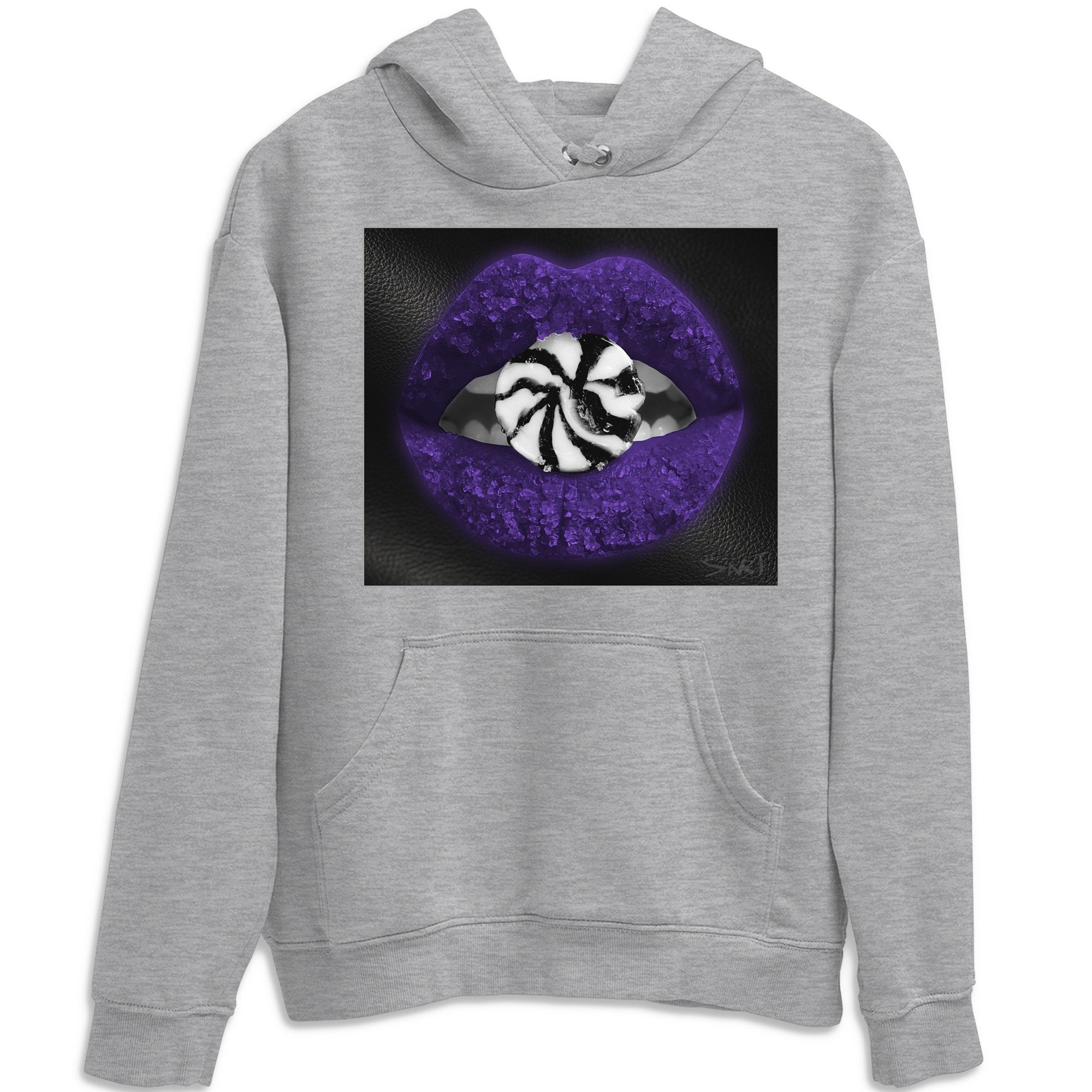 Lips Candy Unisex Tops - Air Jordan 1 Court Purple