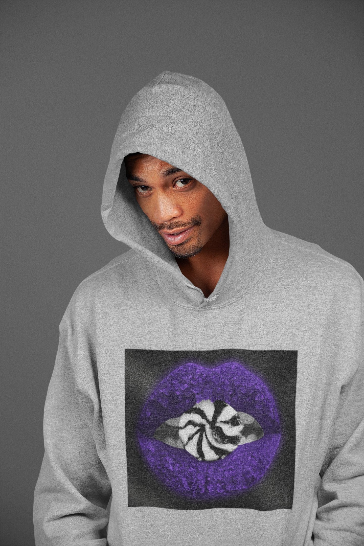 Lips Candy Unisex Tops - Air Jordan 1 Court Purple