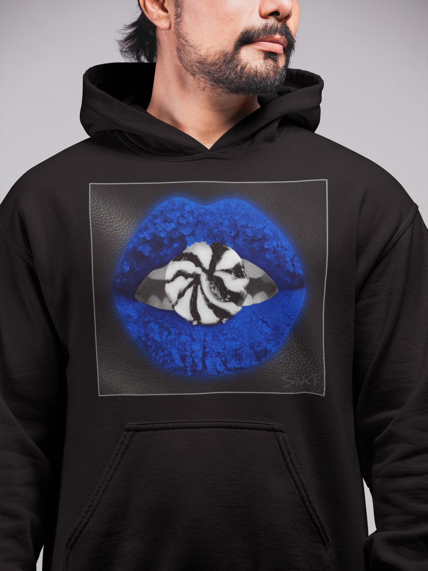 Lips Candy Unisex Tops - Air Jordan 1 Royal Black
