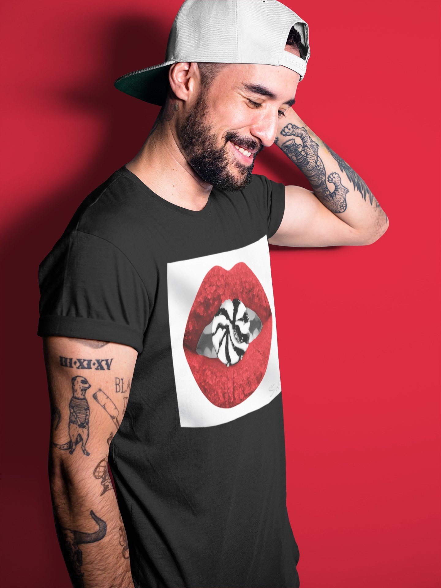 Lips Candy Unisex Tops - Air Jordan 1 Varsity Red