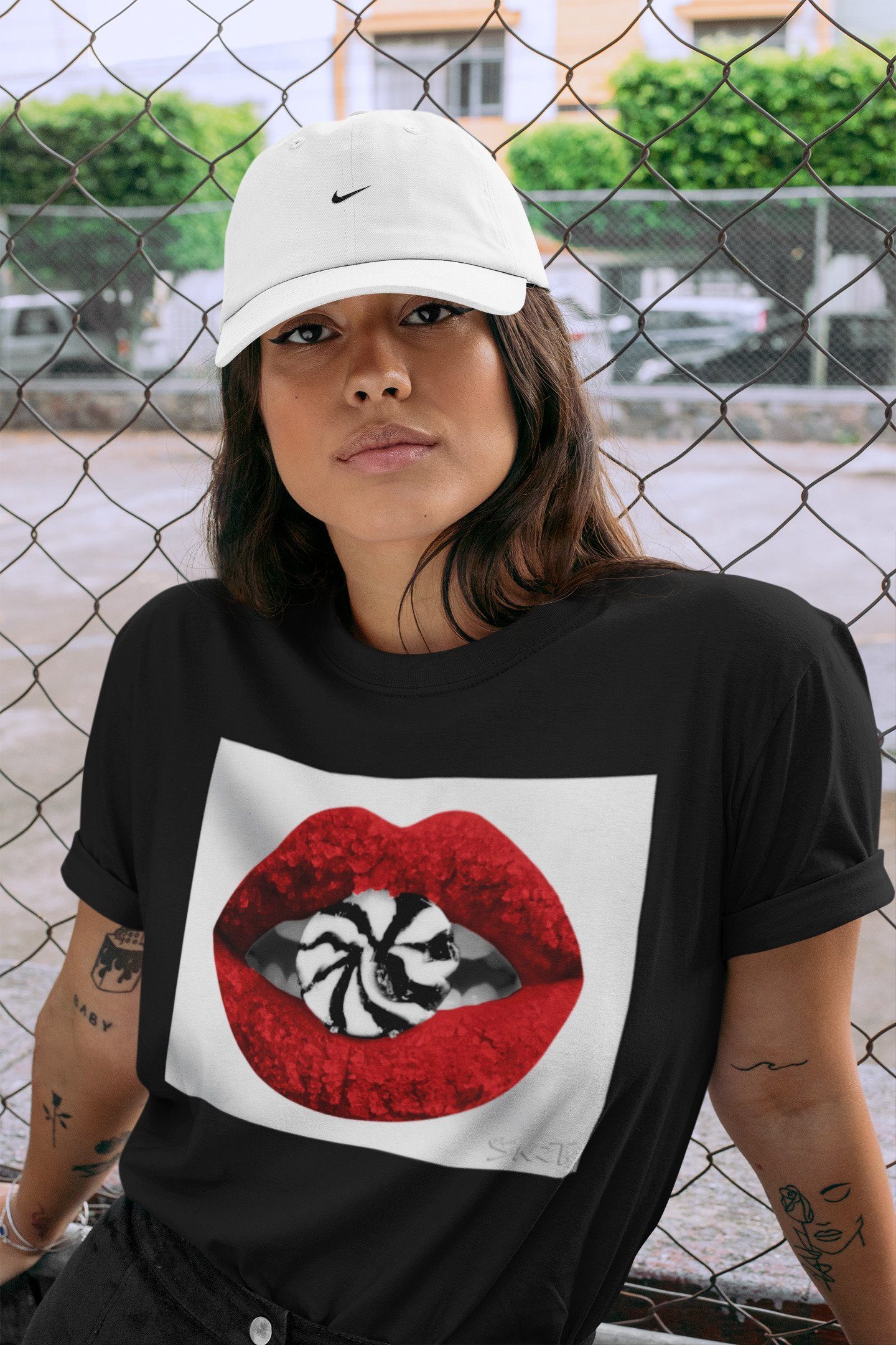 Lips Candy Unisex Tops - Air Jordan 1 Varsity Red