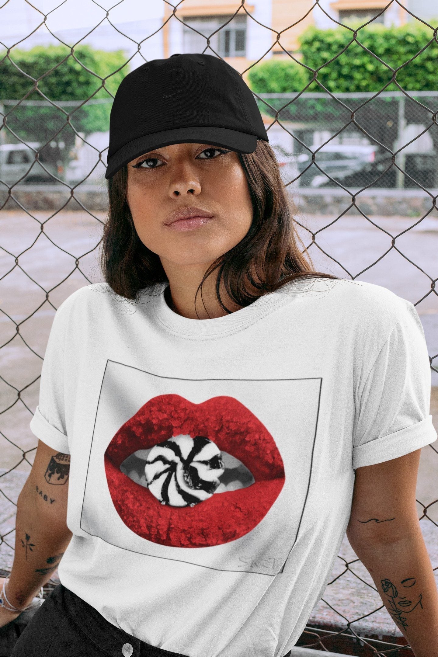 Lips Candy Unisex Tops - Air Jordan 1 Varsity Red