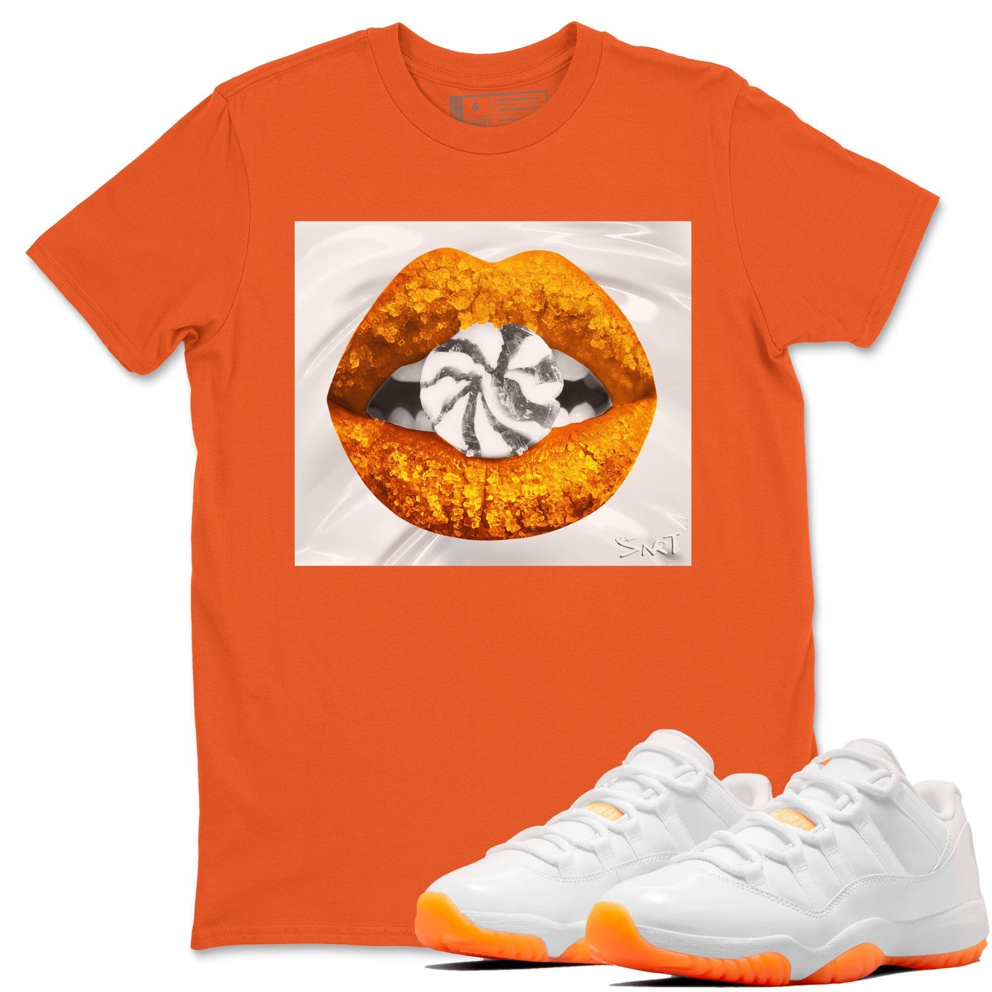 Lips Candy Unisex Tops - Air Jordan 11 Citrus