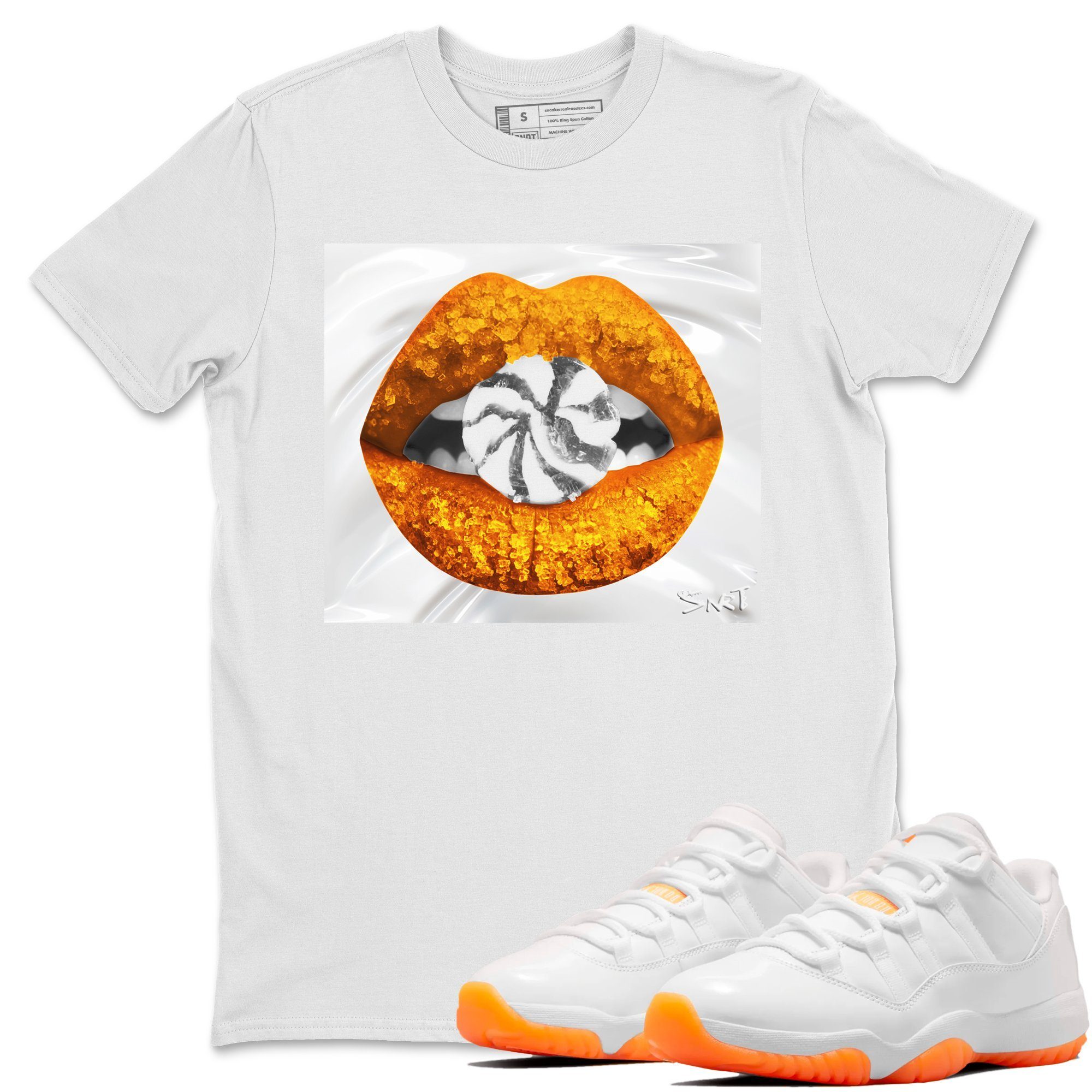 Lips Candy Unisex Tops - Air Jordan 11 Citrus