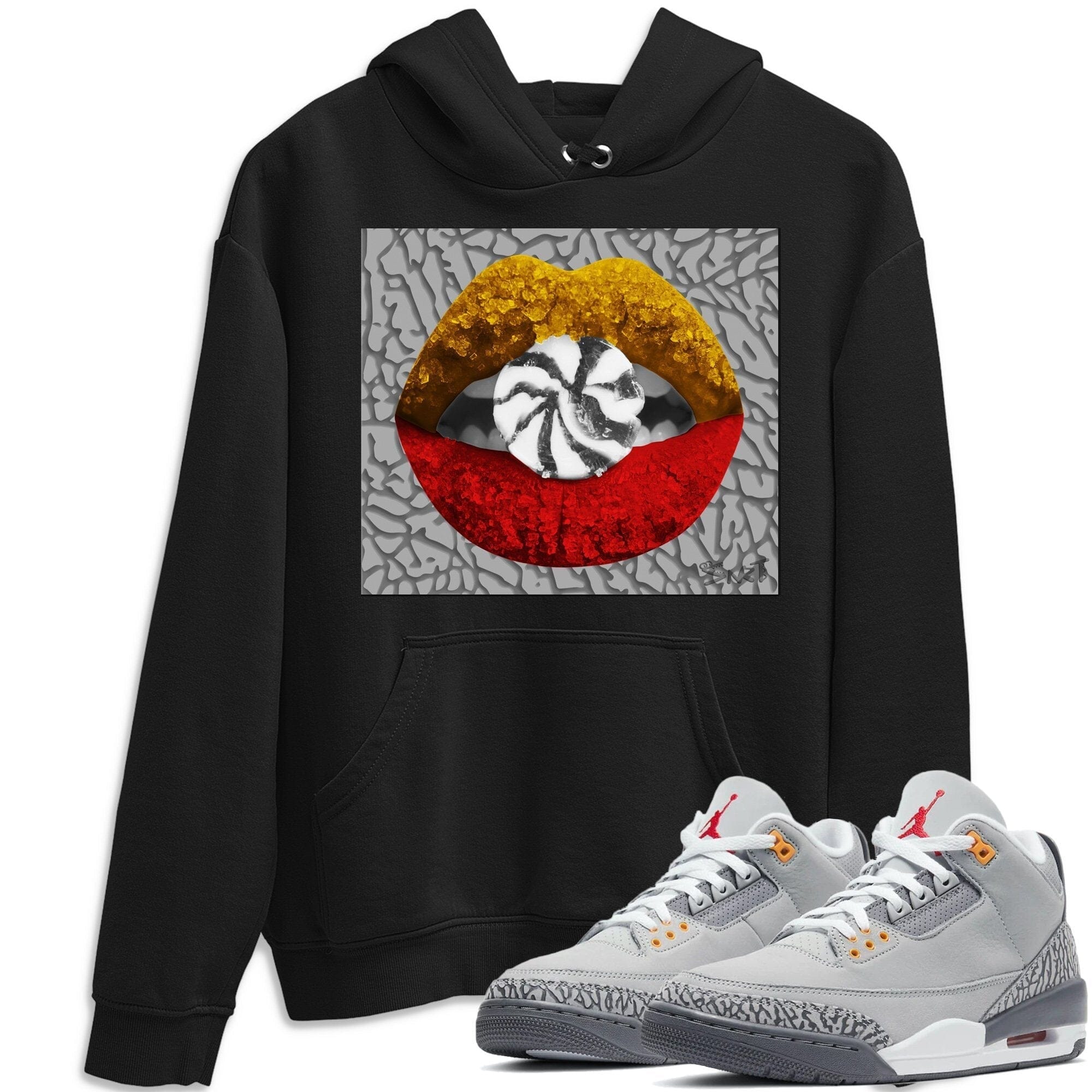Lips Candy Unisex Tops - Air Jordan 3 Cool Grey