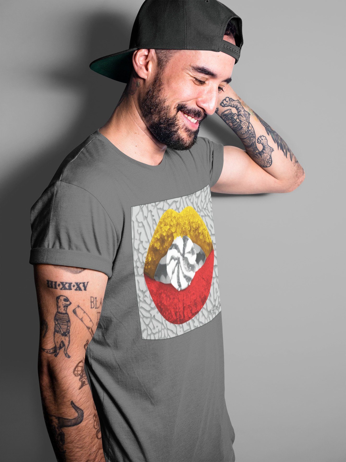 Lips Candy Unisex Tops - Air Jordan 3 Cool Grey