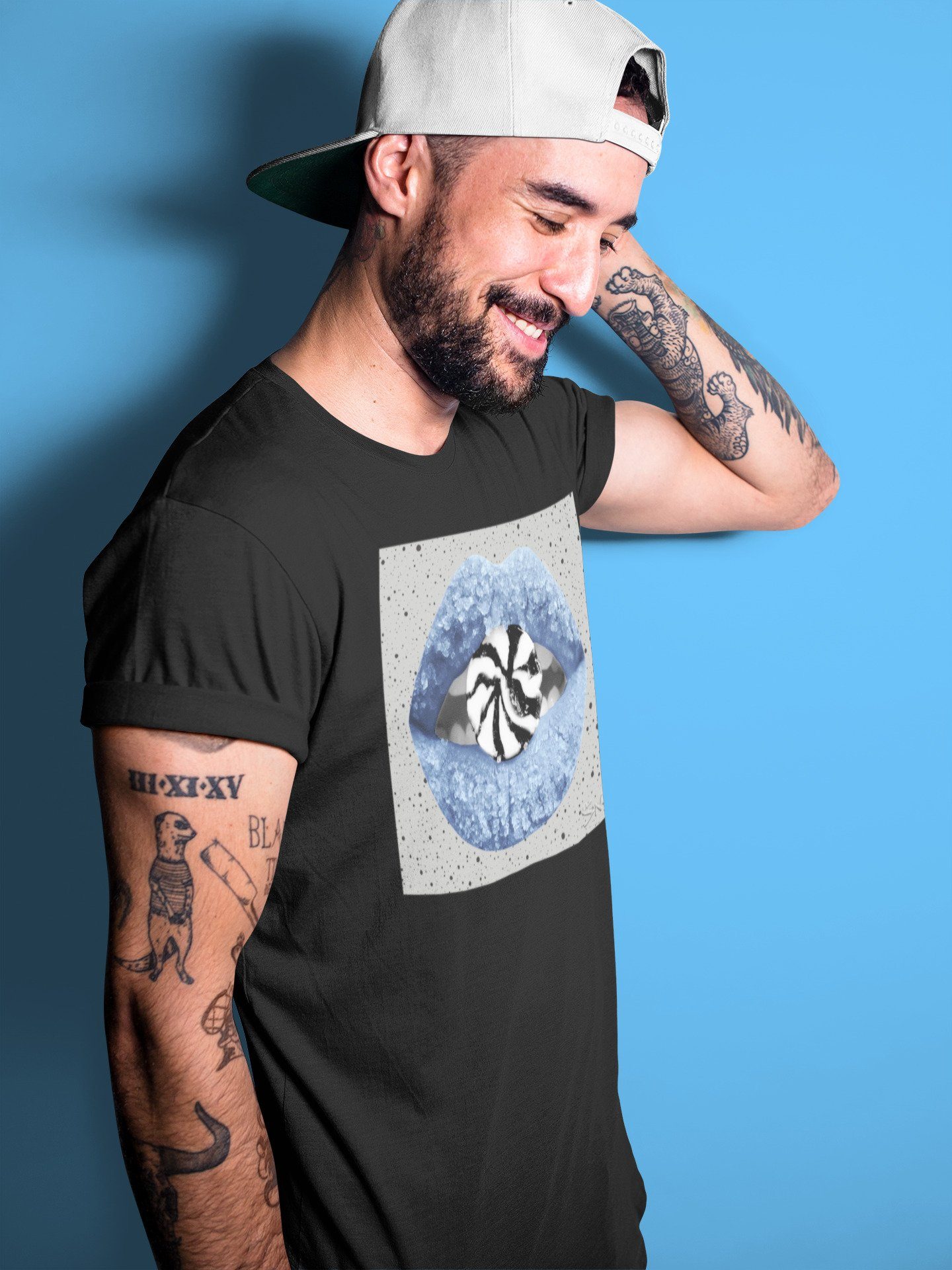 Lips Candy Unisex Tops - Air Jordan 4 University Blue