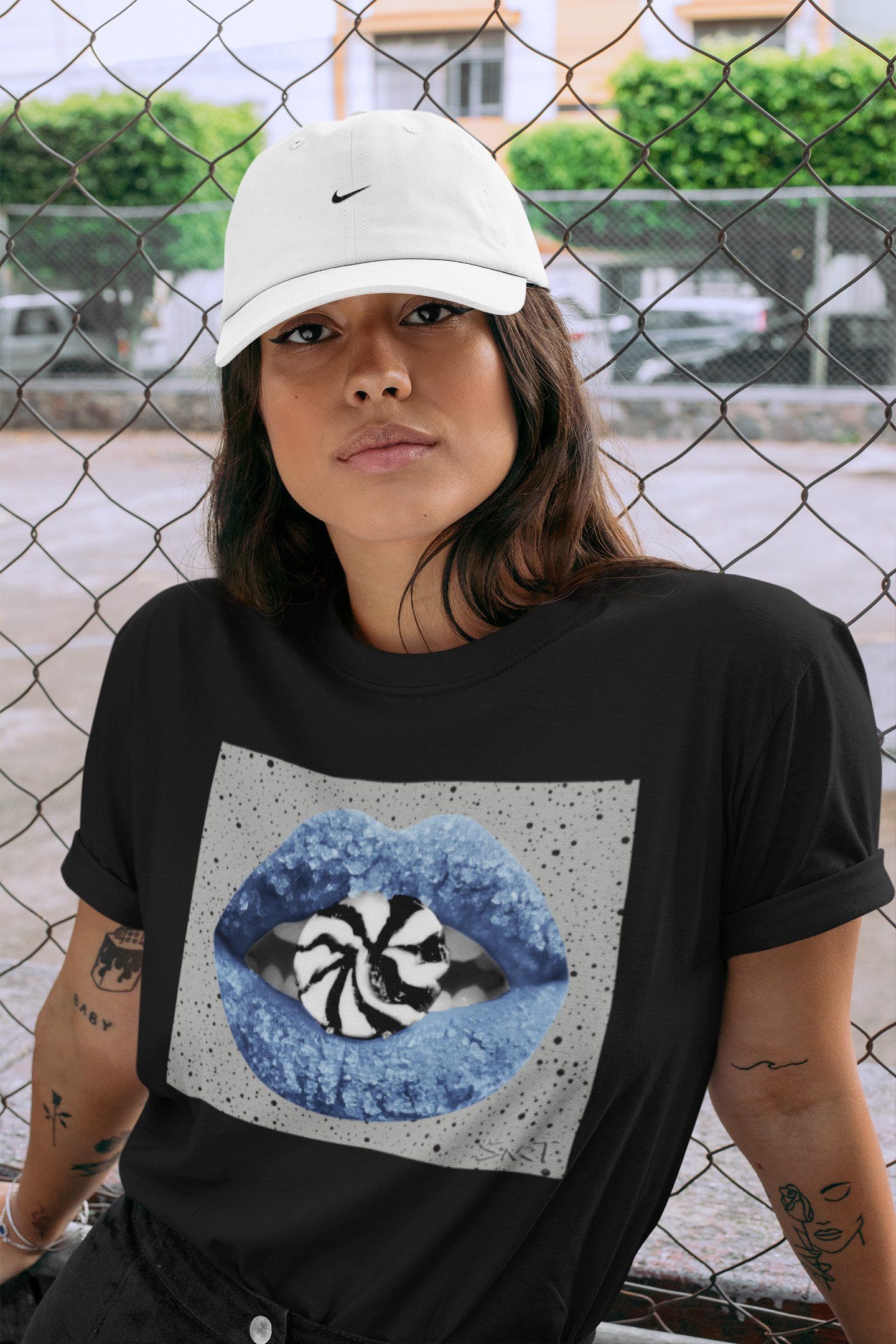 Lips Candy Unisex Tops - Air Jordan 4 University Blue