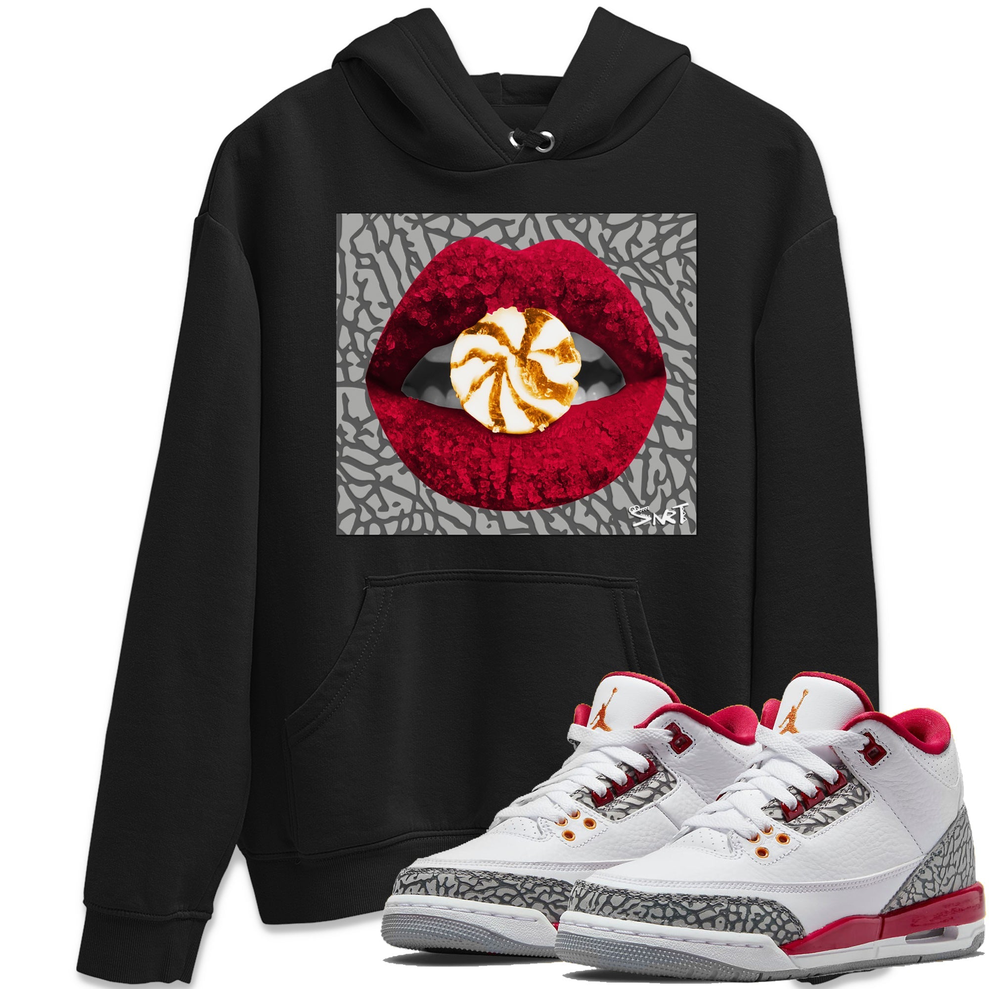 Lips Candy Unisex Tops - Air Jordan 3 Cardinal