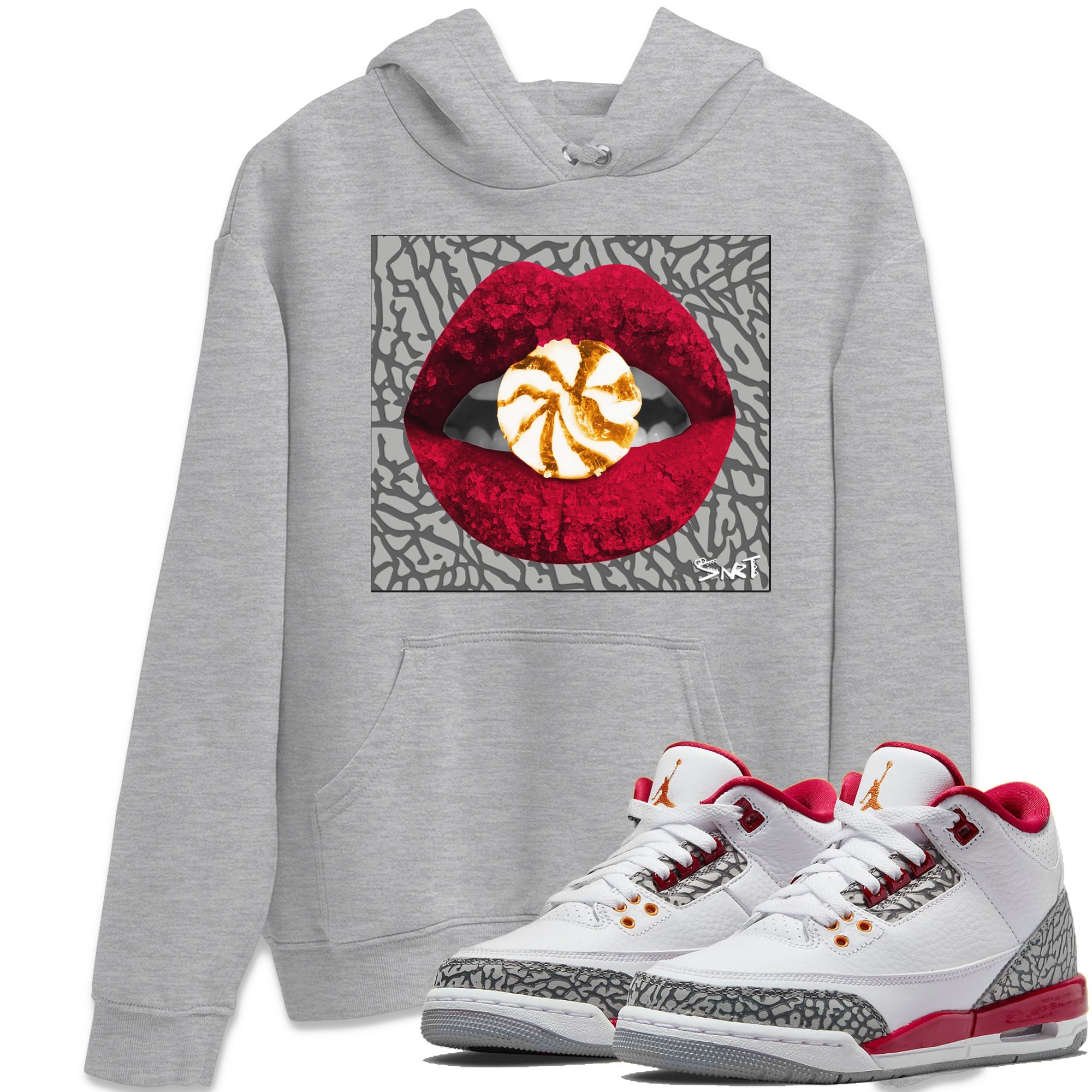 Lips Candy Unisex Tops - Air Jordan 3 Cardinal