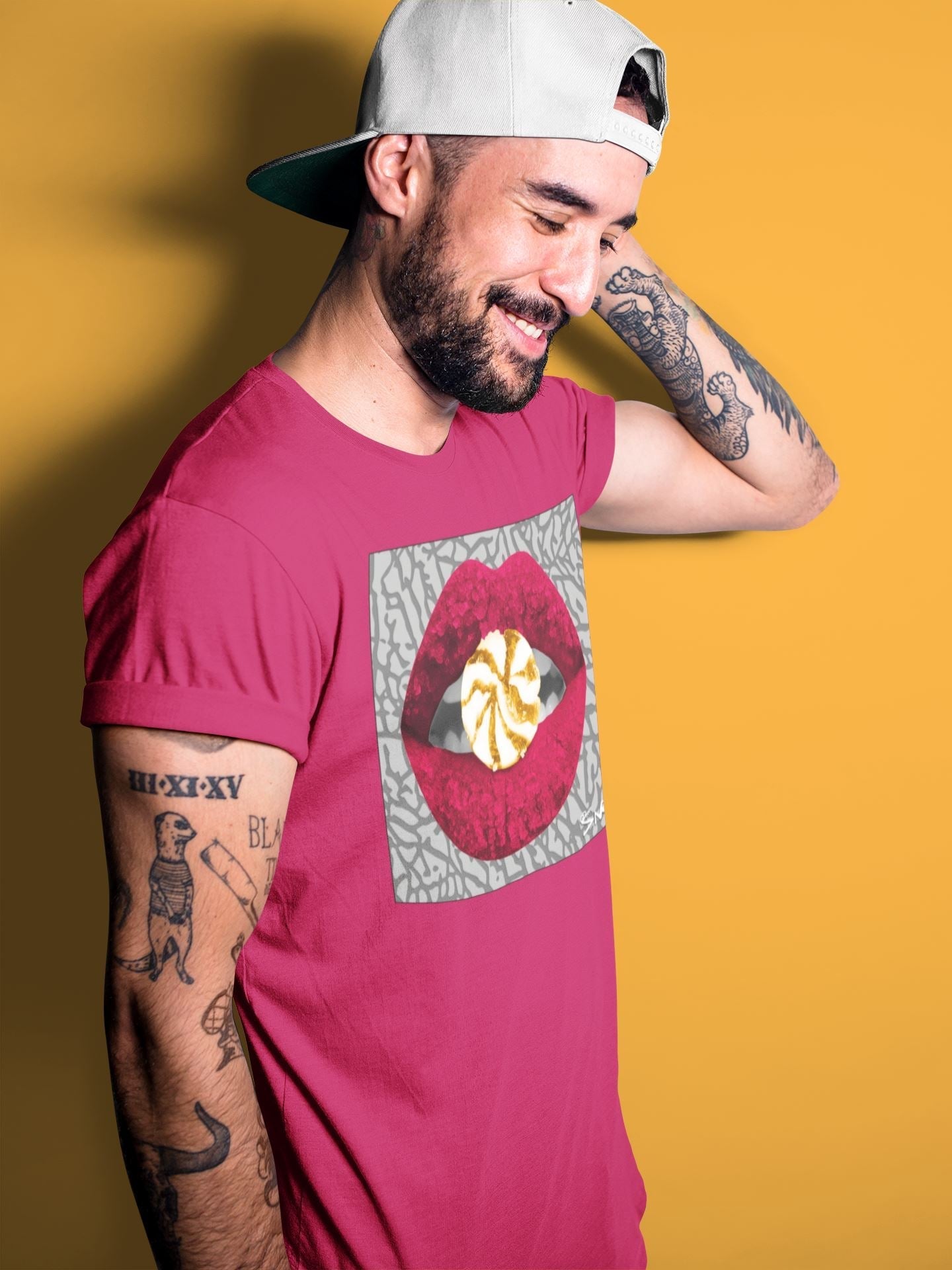 Lips Candy Unisex Tops - Air Jordan 3 Cardinal