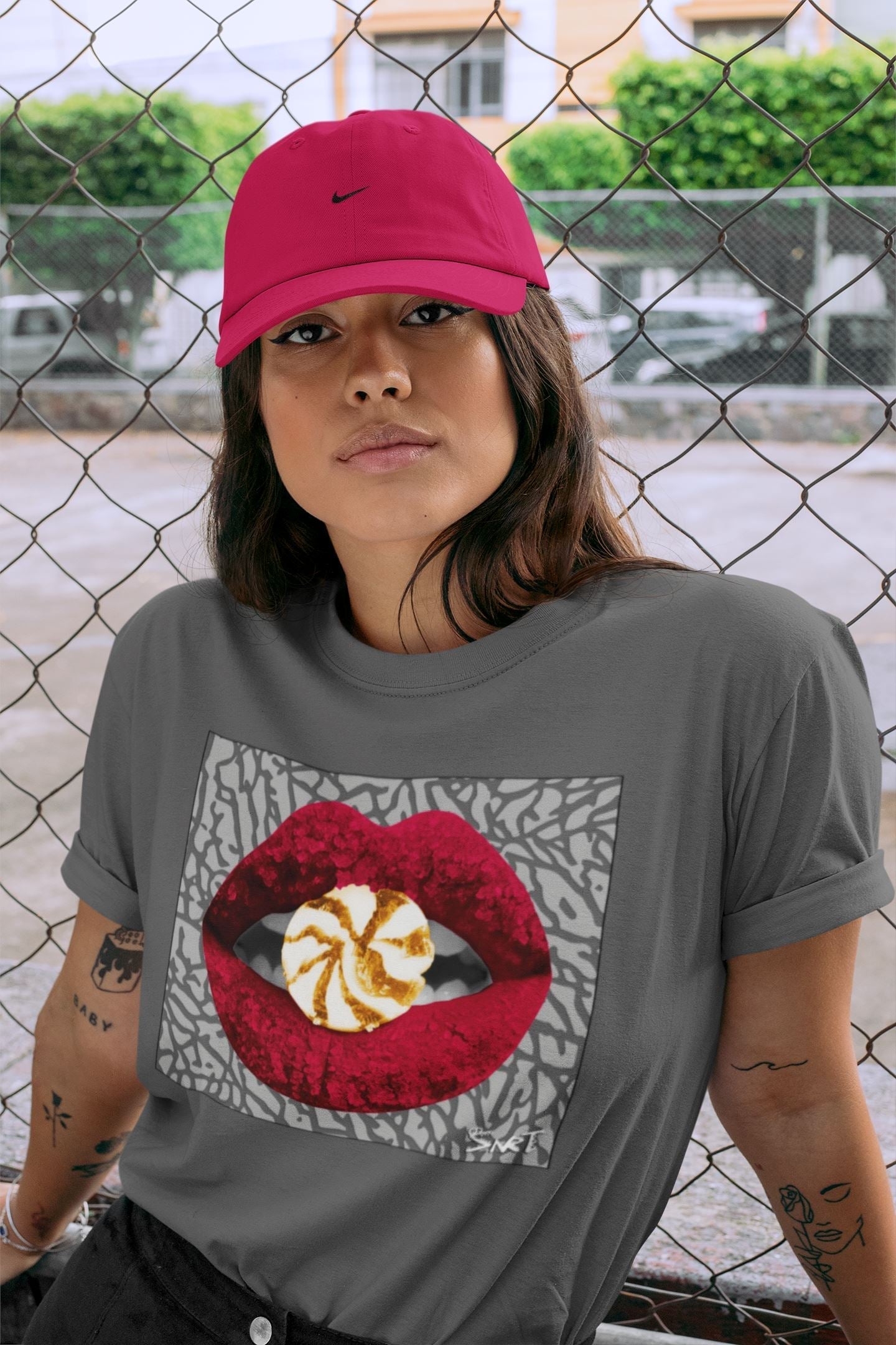 Lips Candy Unisex Tops - Air Jordan 3 Cardinal