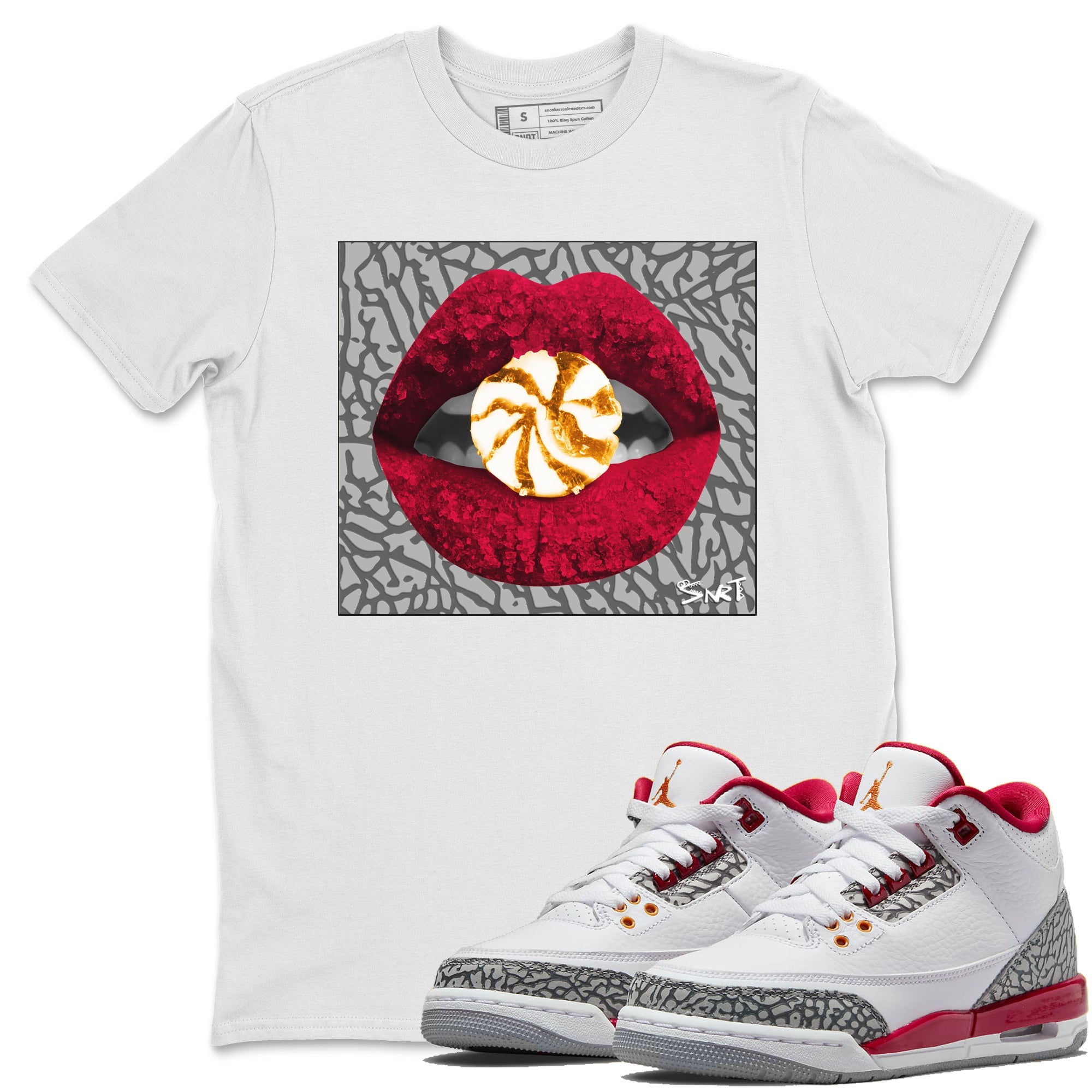 Lips Candy Unisex Tops - Air Jordan 3 Cardinal