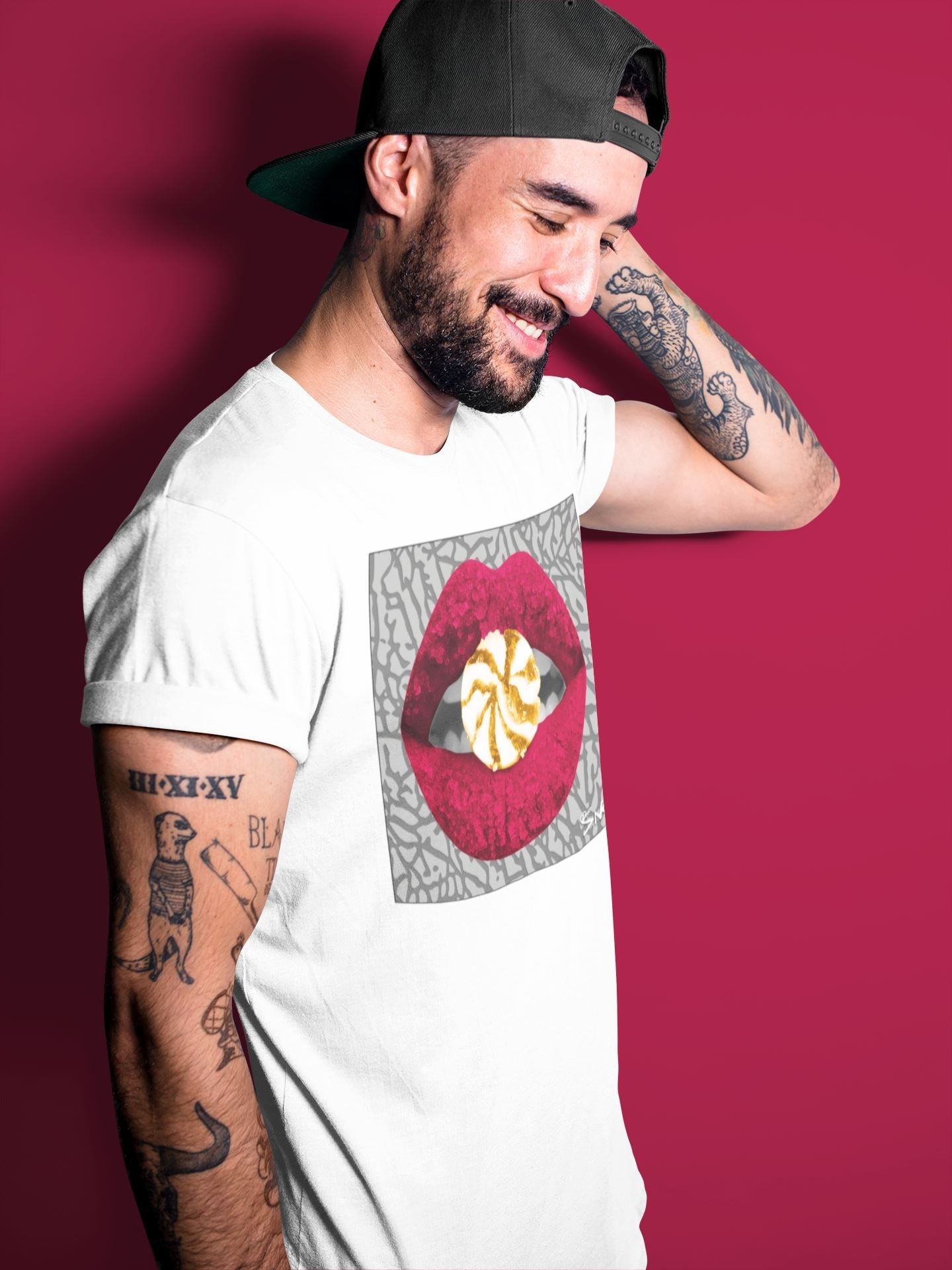Lips Candy Unisex Tops - Air Jordan 3 Cardinal