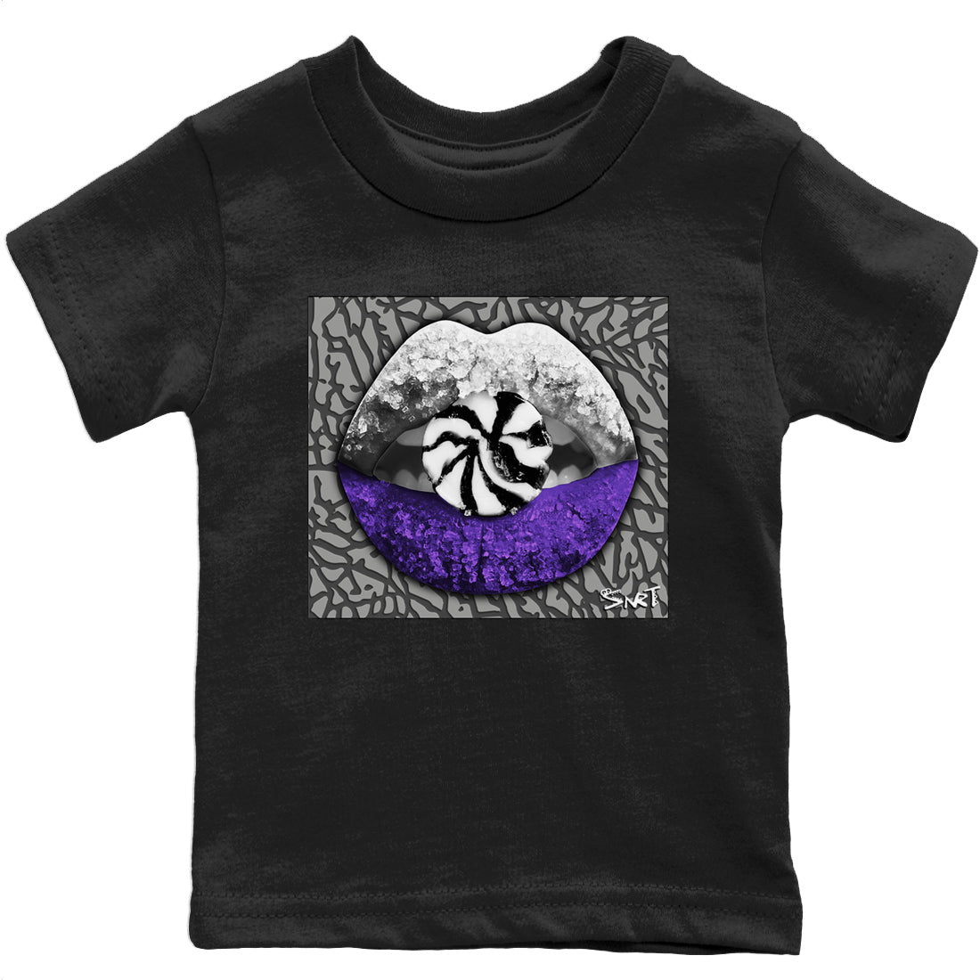 Lips Candy Kids Tops - Air Jordan 3 Dark Iris
