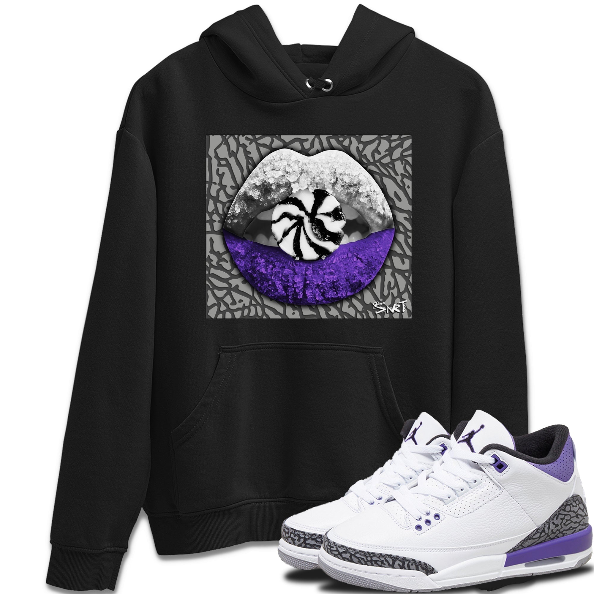 Lips Candy Unisex Tops - Air Jordan 3 Dark Iris