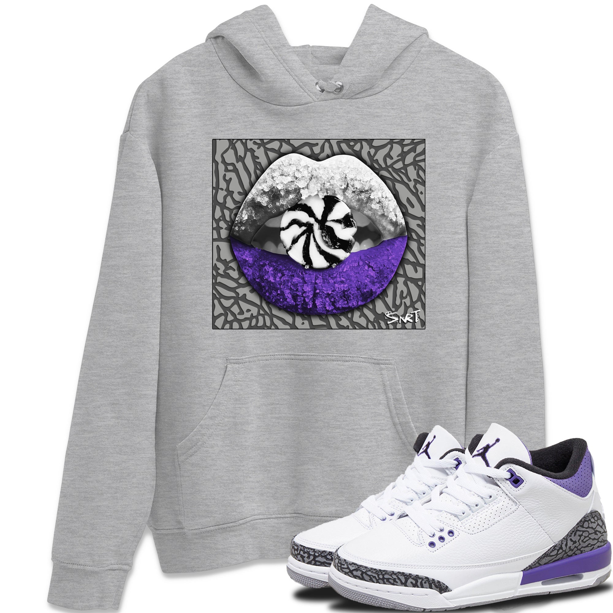 Lips Candy Unisex Tops - Air Jordan 3 Dark Iris