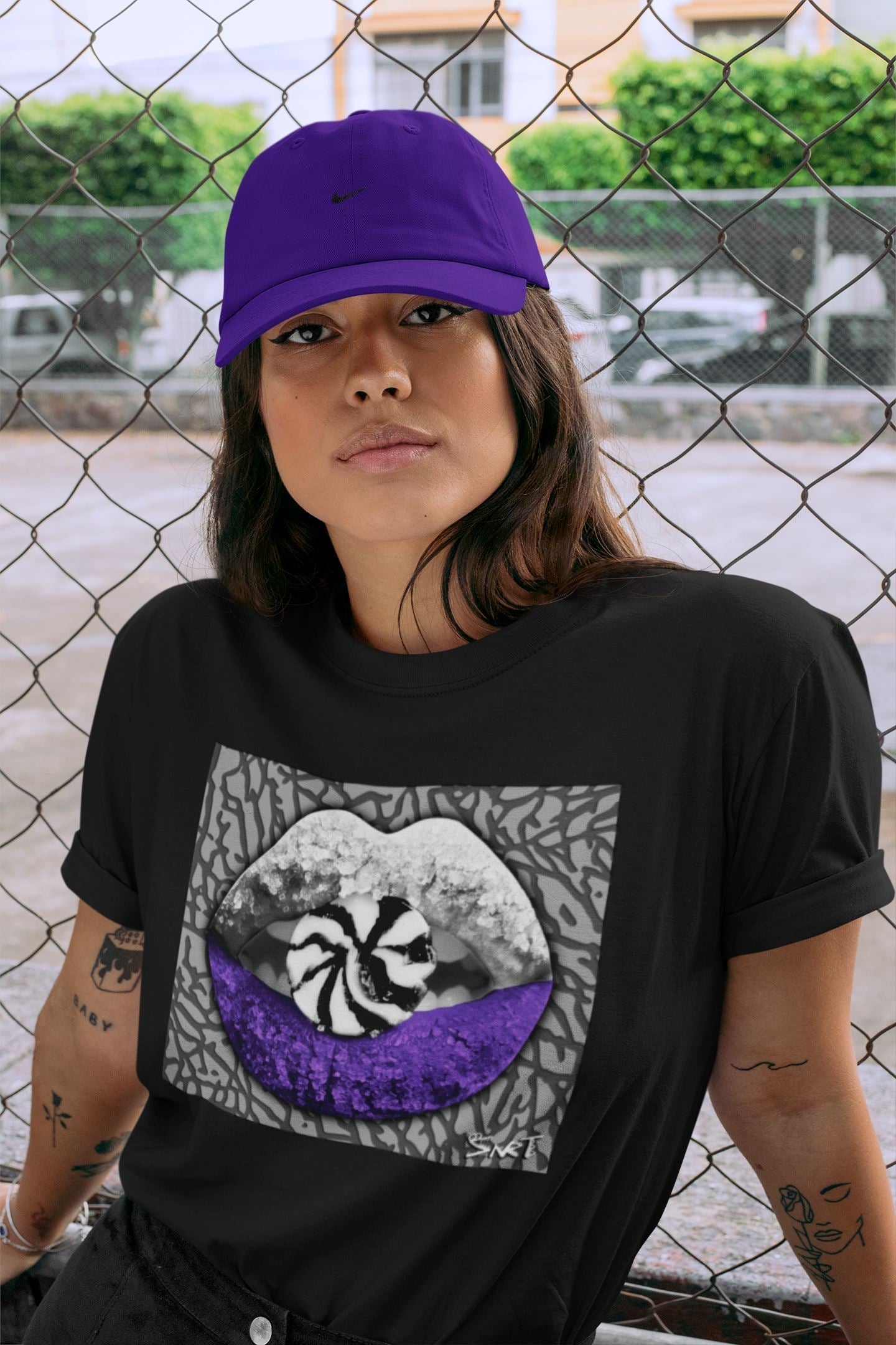 Lips Candy Unisex Tops - Air Jordan 3 Dark Iris