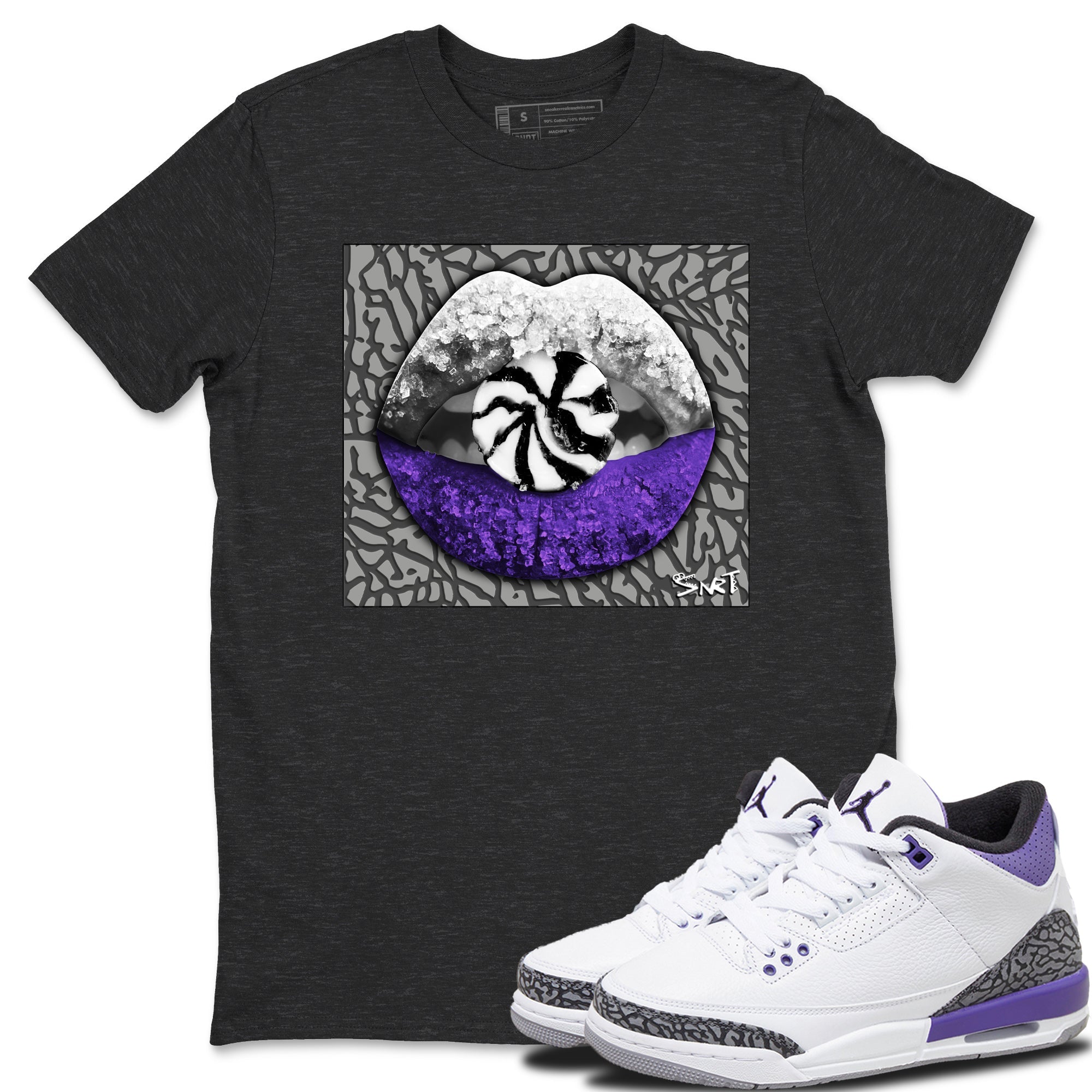 Lips Candy Unisex Tops - Air Jordan 3 Dark Iris
