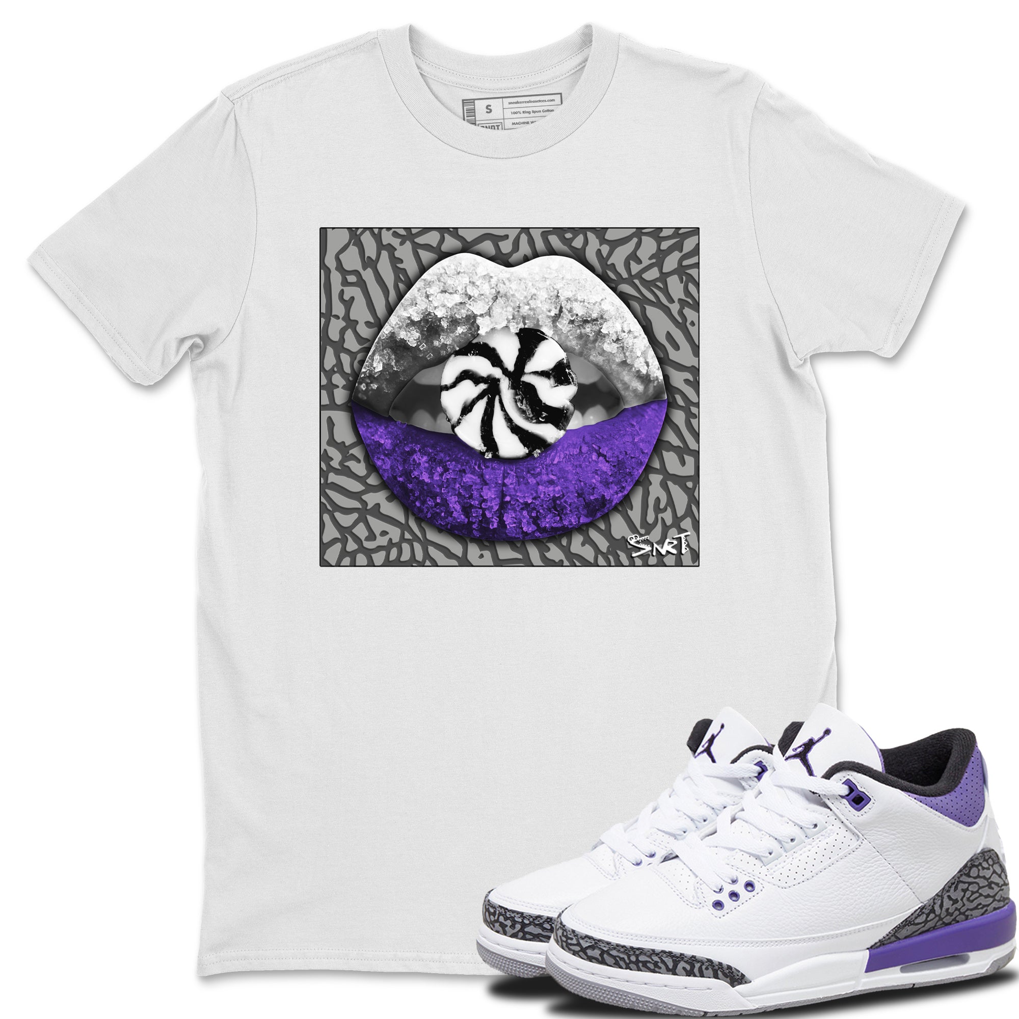 Lips Candy Unisex Tops - Air Jordan 3 Dark Iris