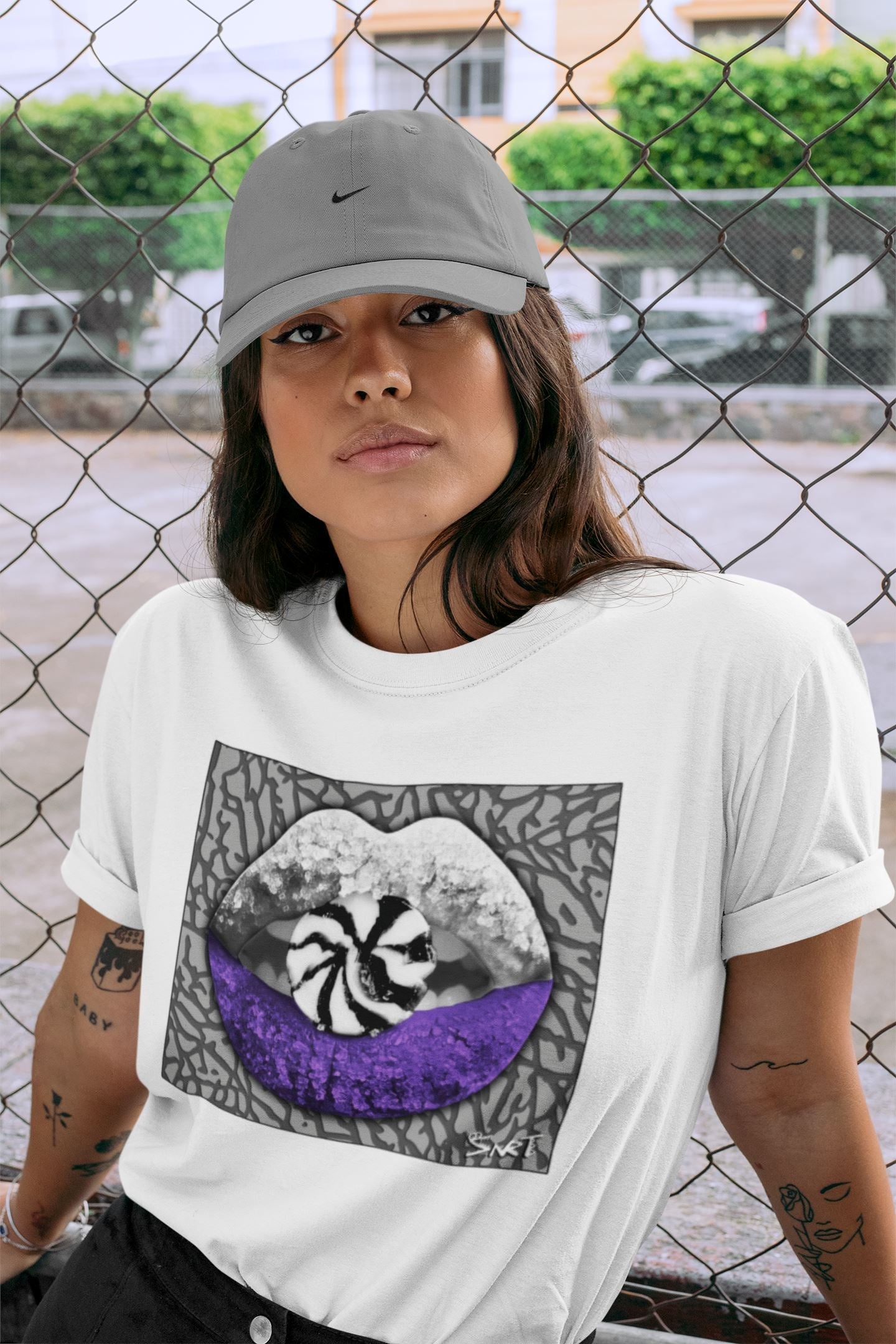 Lips Candy Unisex Tops - Air Jordan 3 Dark Iris