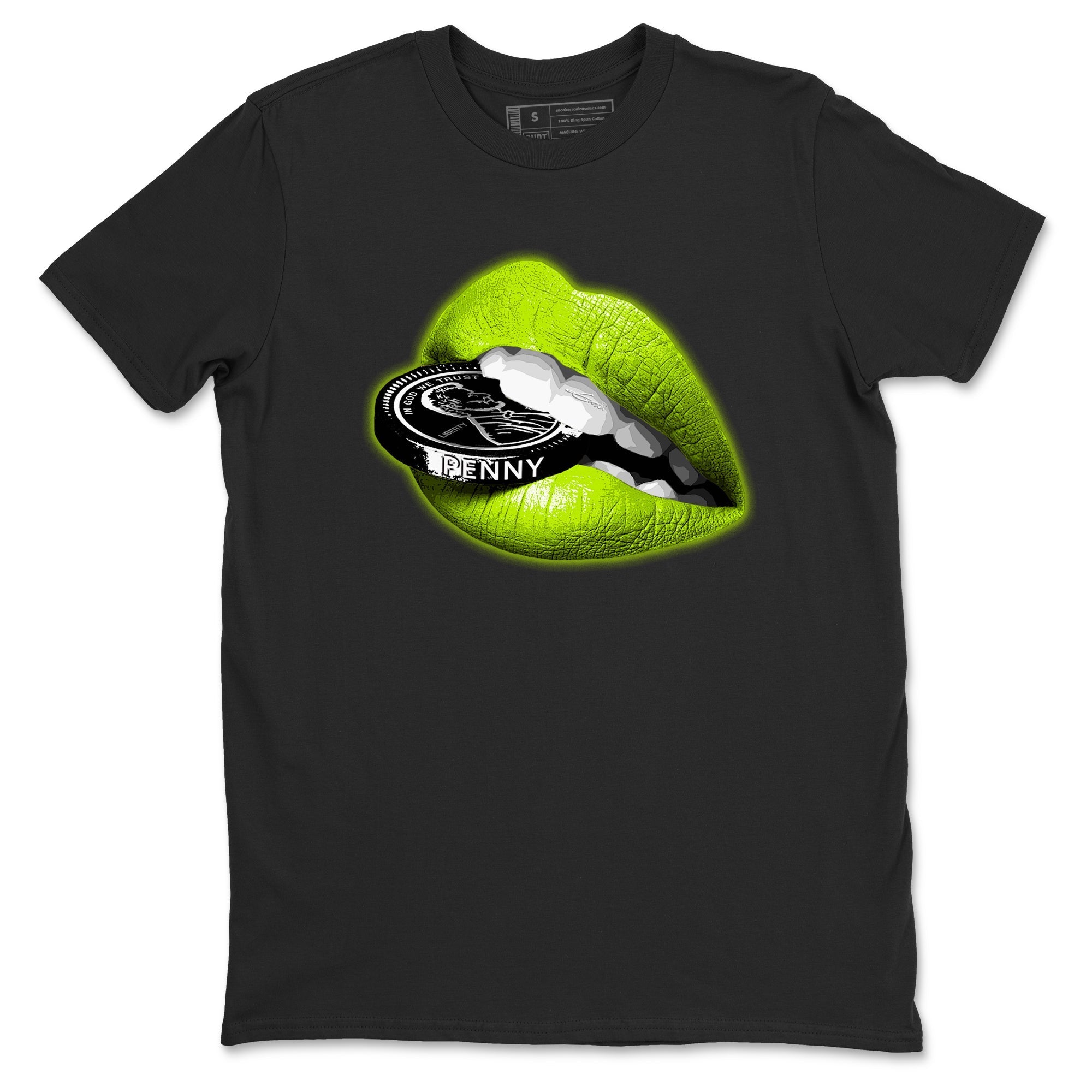 Lips Coin snkmatch Tees - Air Foamposite One Black Volt