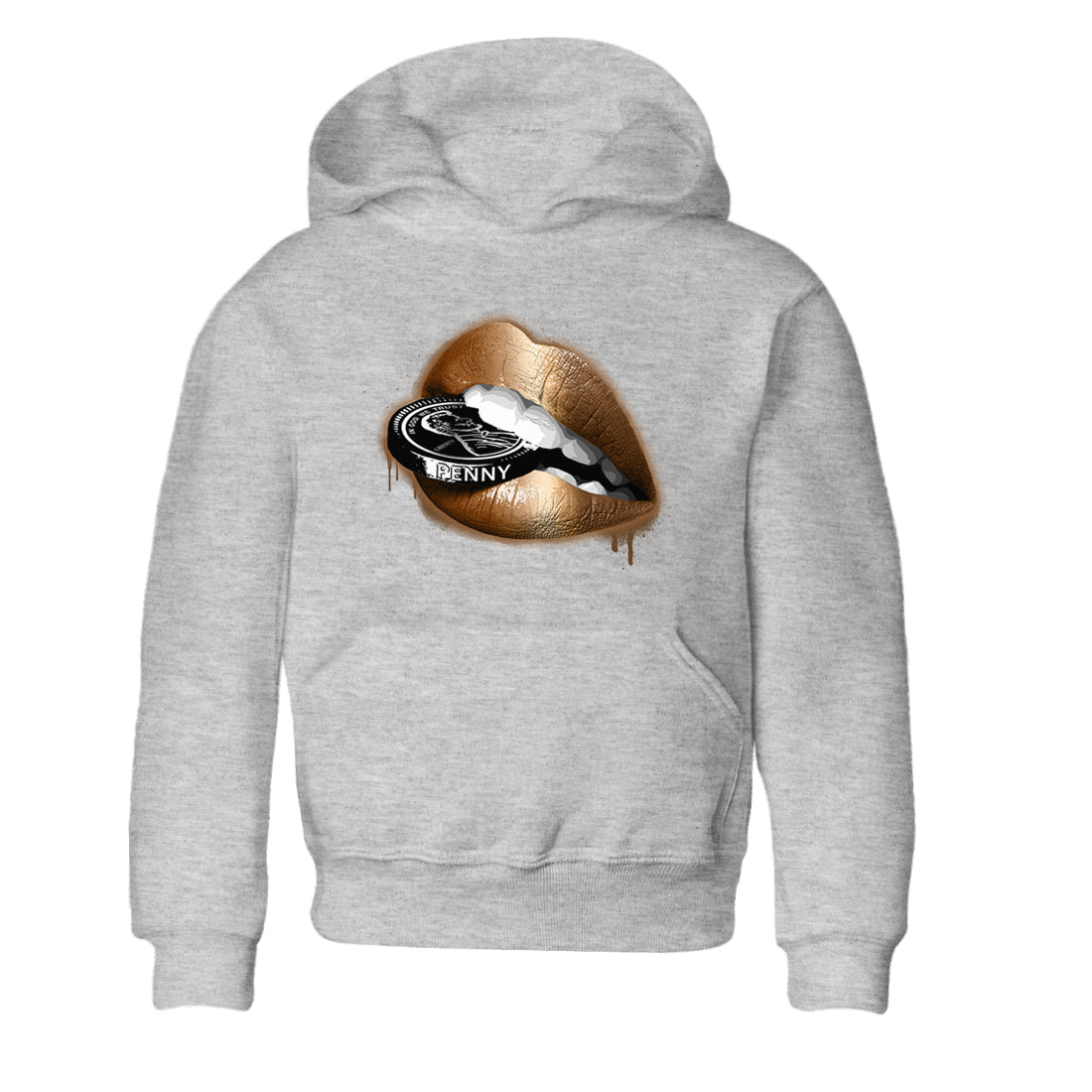 Lips Coin snkmatch Tees Kids - Air Foamposite One Metallic Copper