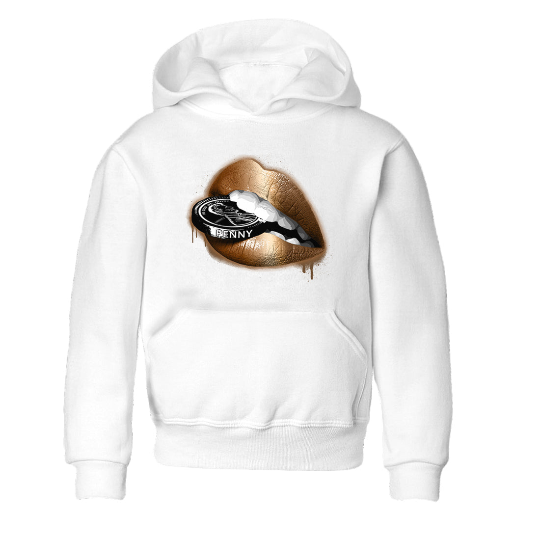 Lips Coin snkmatch Tees Kids - Air Foamposite One Metallic Copper