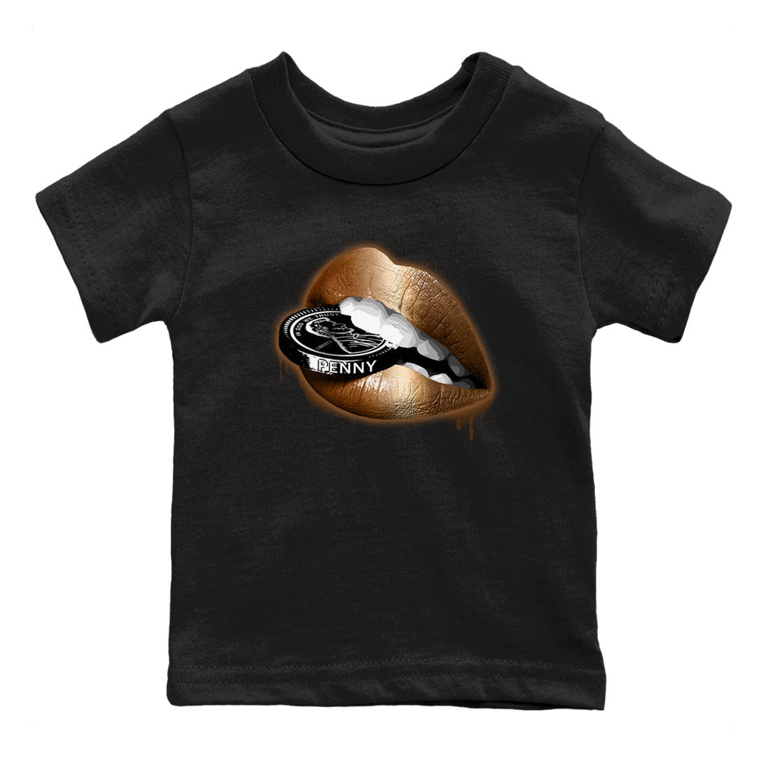 Lips Coin snkmatch Tees Kids - Air Foamposite One Metallic Copper