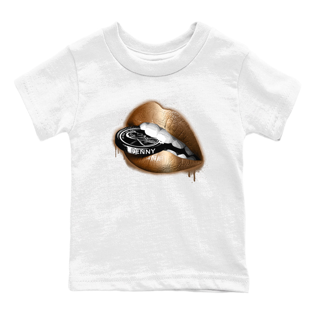 Lips Coin snkmatch Tees Kids - Air Foamposite One Metallic Copper