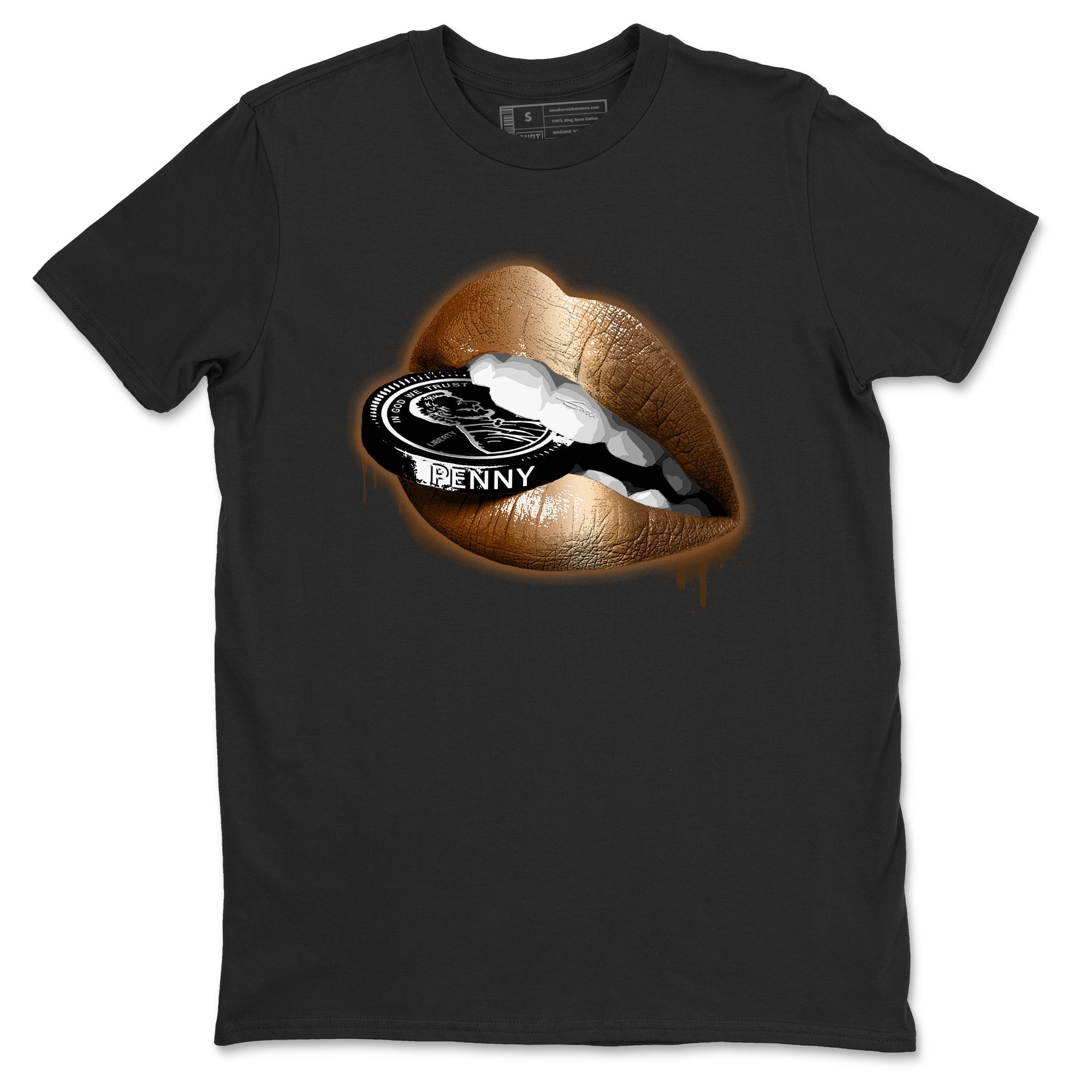 Lips Coin snkmatch Tees - Air Foamposite One Metallic Copper