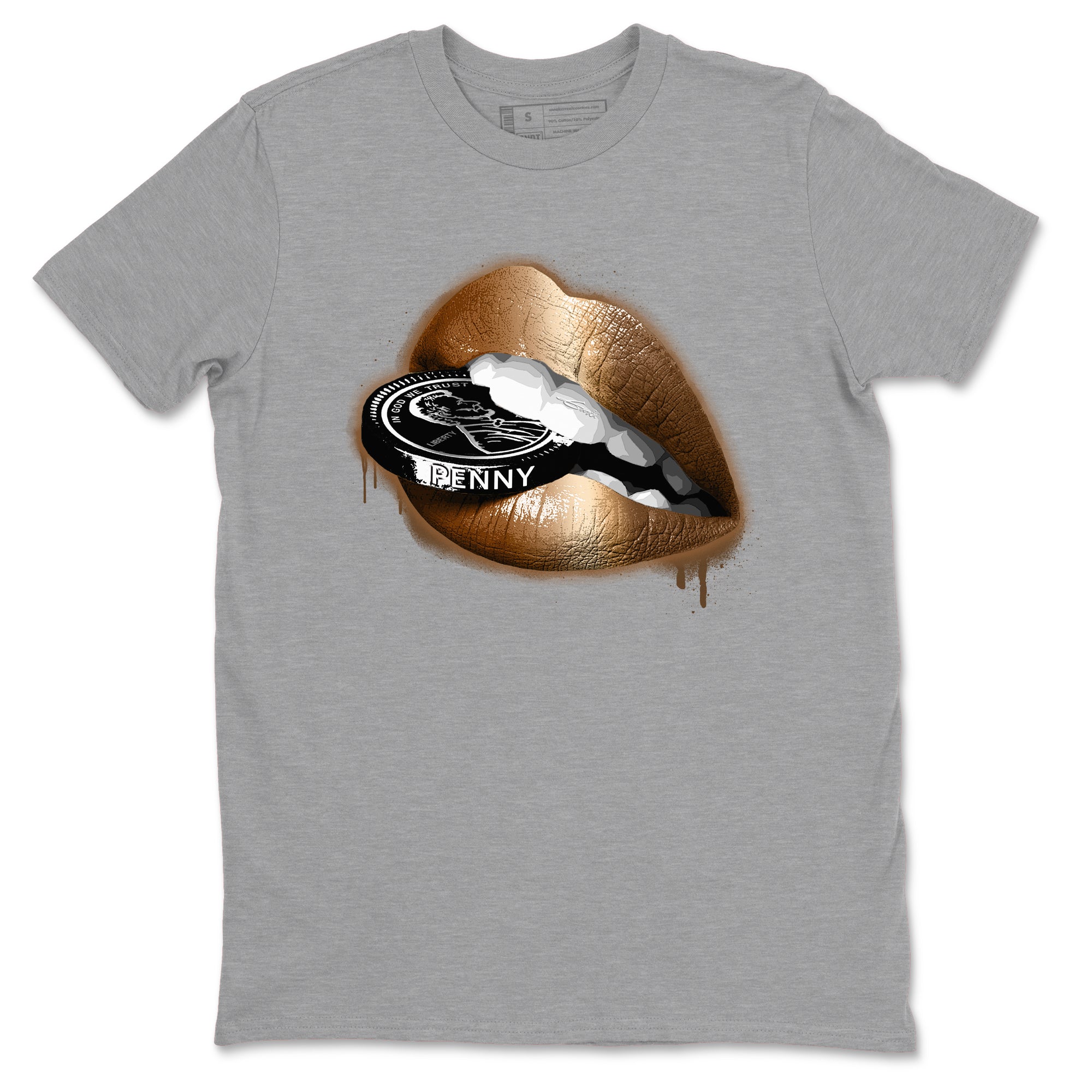 Lips Coin snkmatch Tees - Air Foamposite One Metallic Copper