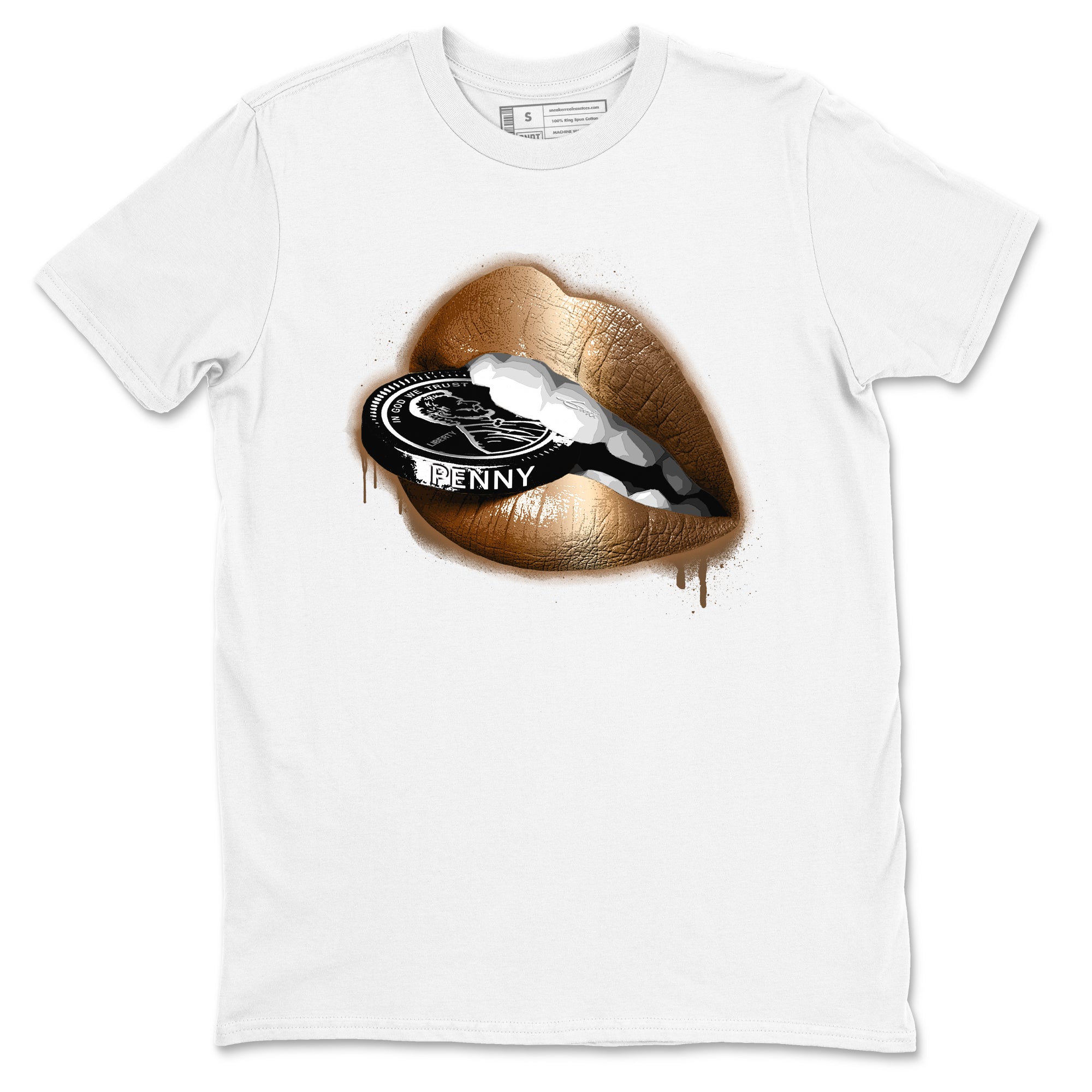 Lips Coin snkmatch Tees - Air Foamposite One Metallic Copper