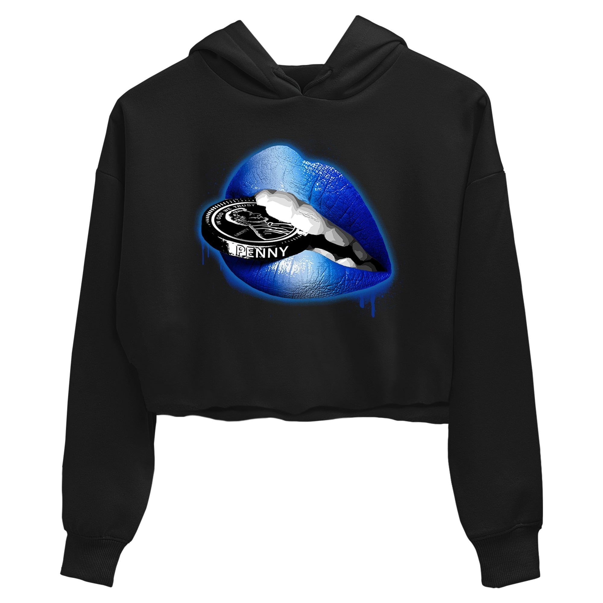Lips Coin snkmatch Women's Top - Air Foamposite One Royal