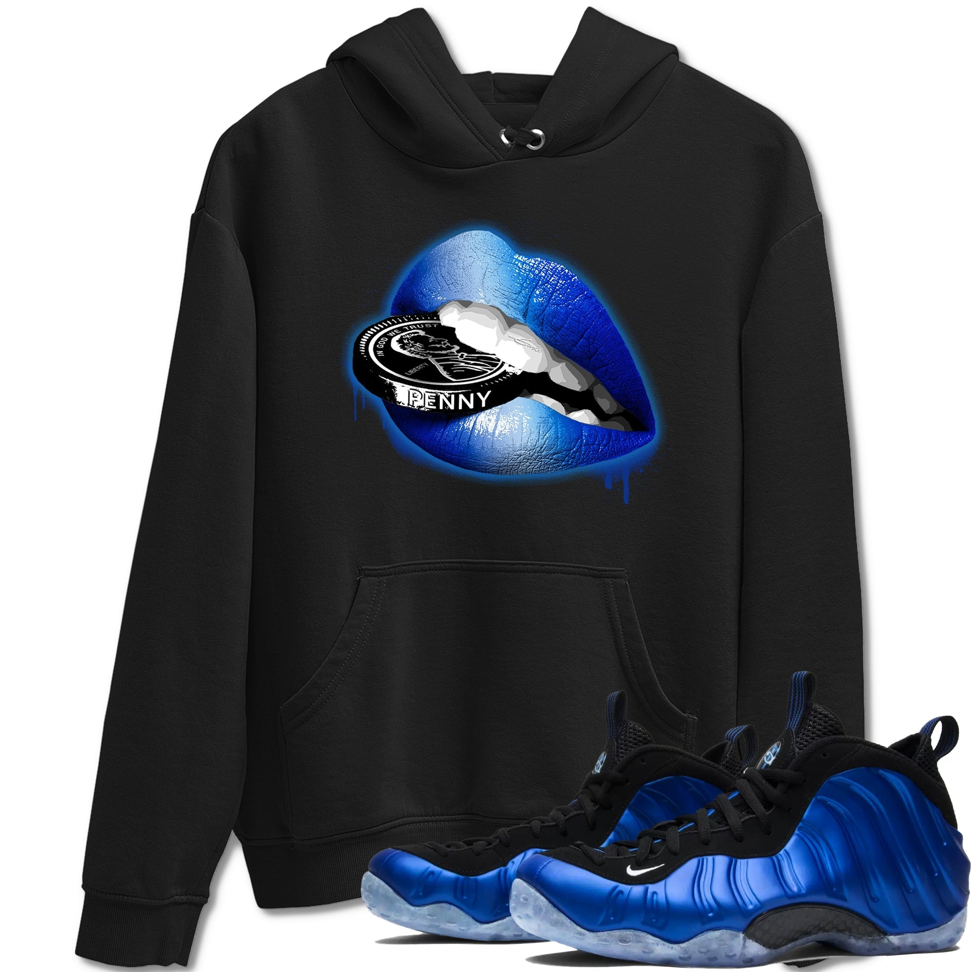 Lips Coin snkmatch Tees - Air Foamposite One Royal
