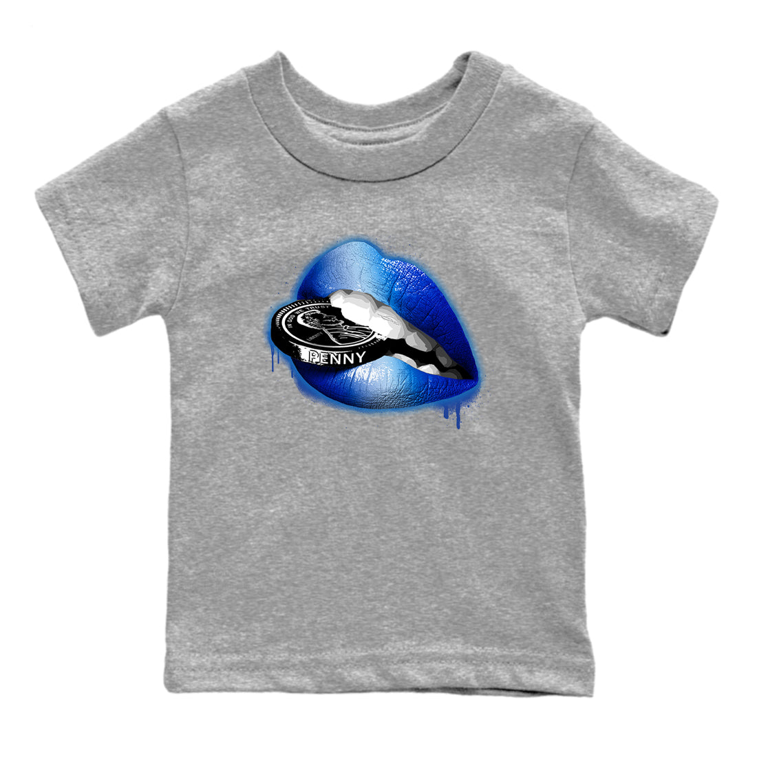 Lips Coin snkmatch Tees Kids - Air Foamposite One Royal