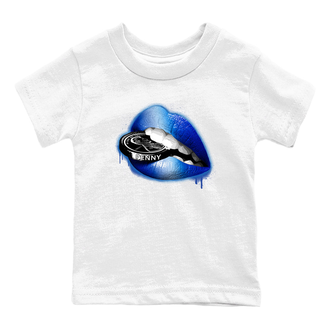 Lips Coin snkmatch Tees Kids - Air Foamposite One Royal